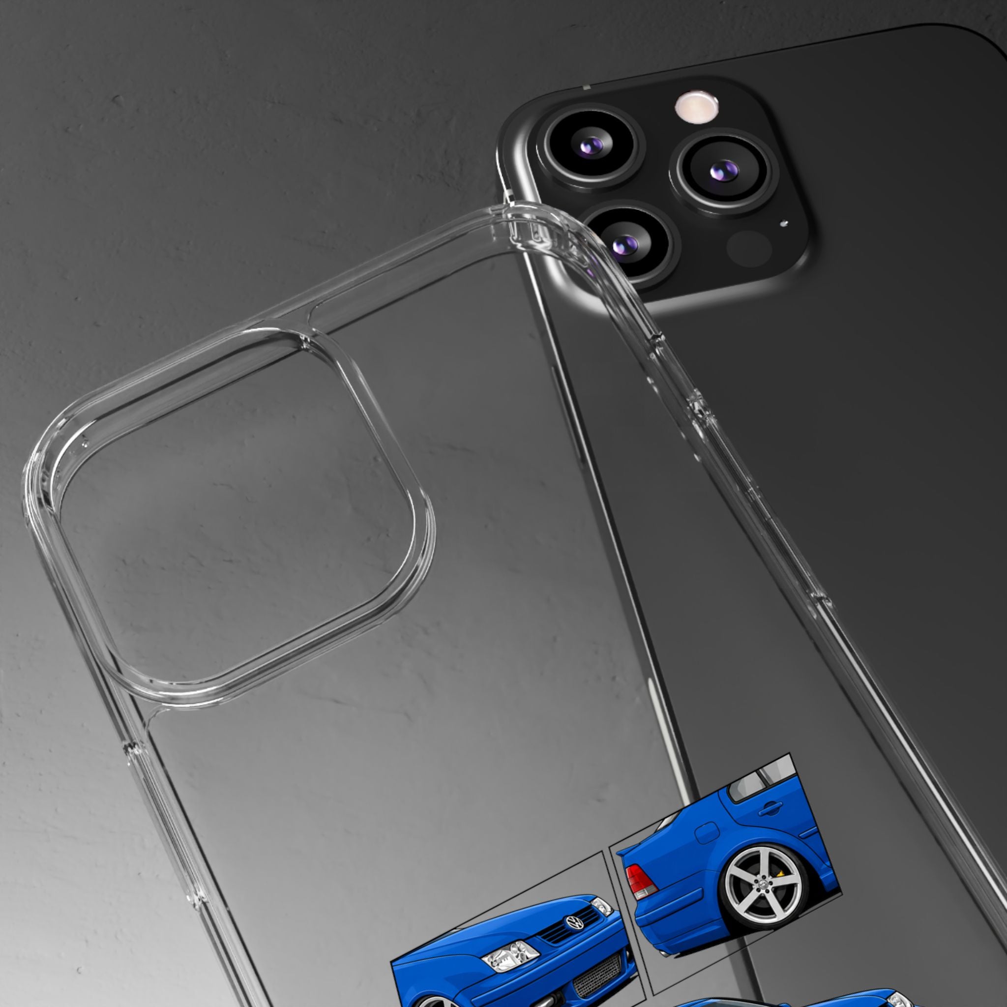 BLUE VOLKSWAGEN BORA PHONE CASES