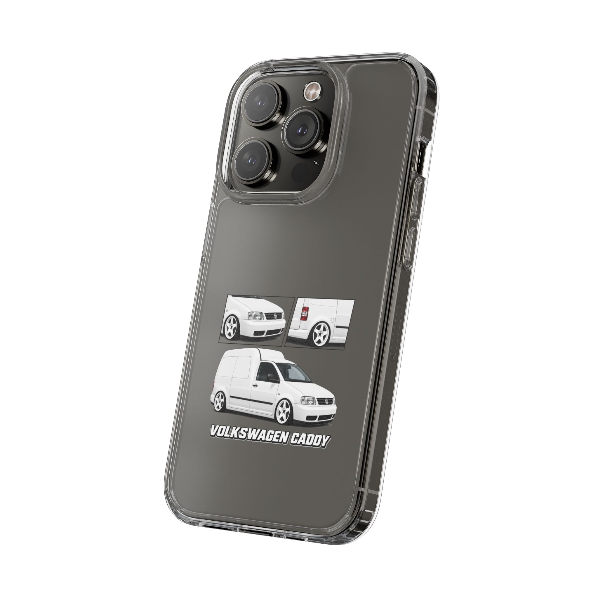 WHITE VW CADDY PHONE CASES