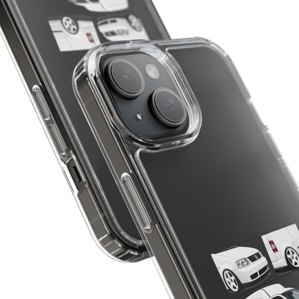 WHITE VW CADDY PHONE CASES