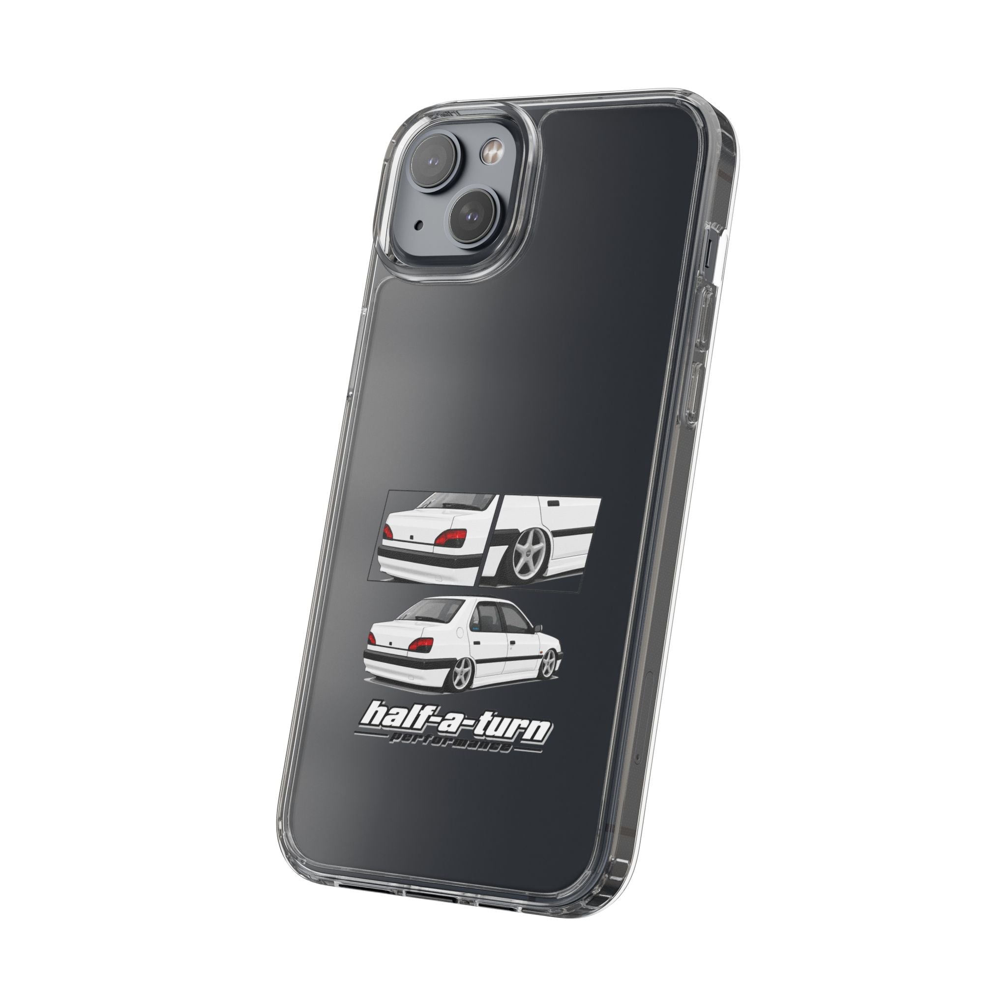 WHITE 306 SEDAN PHONE CASES