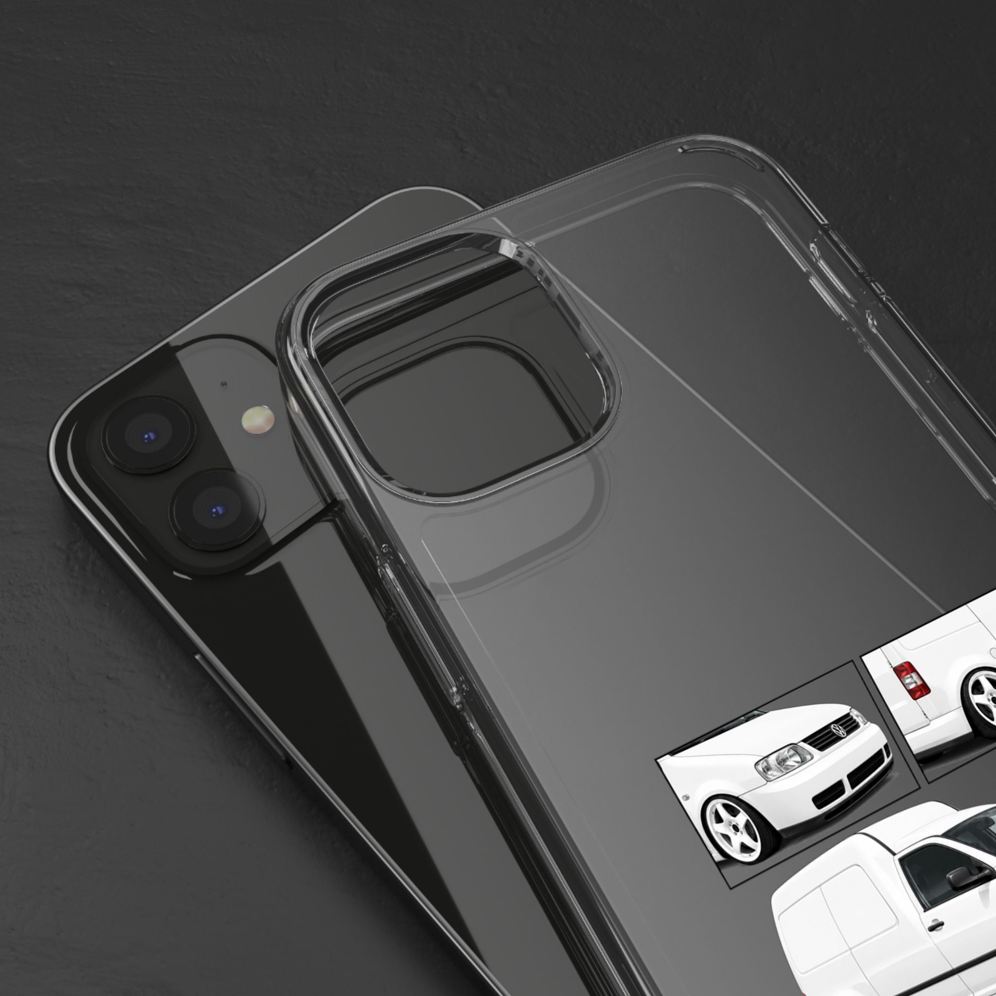WHITE VW CADDY PHONE CASES