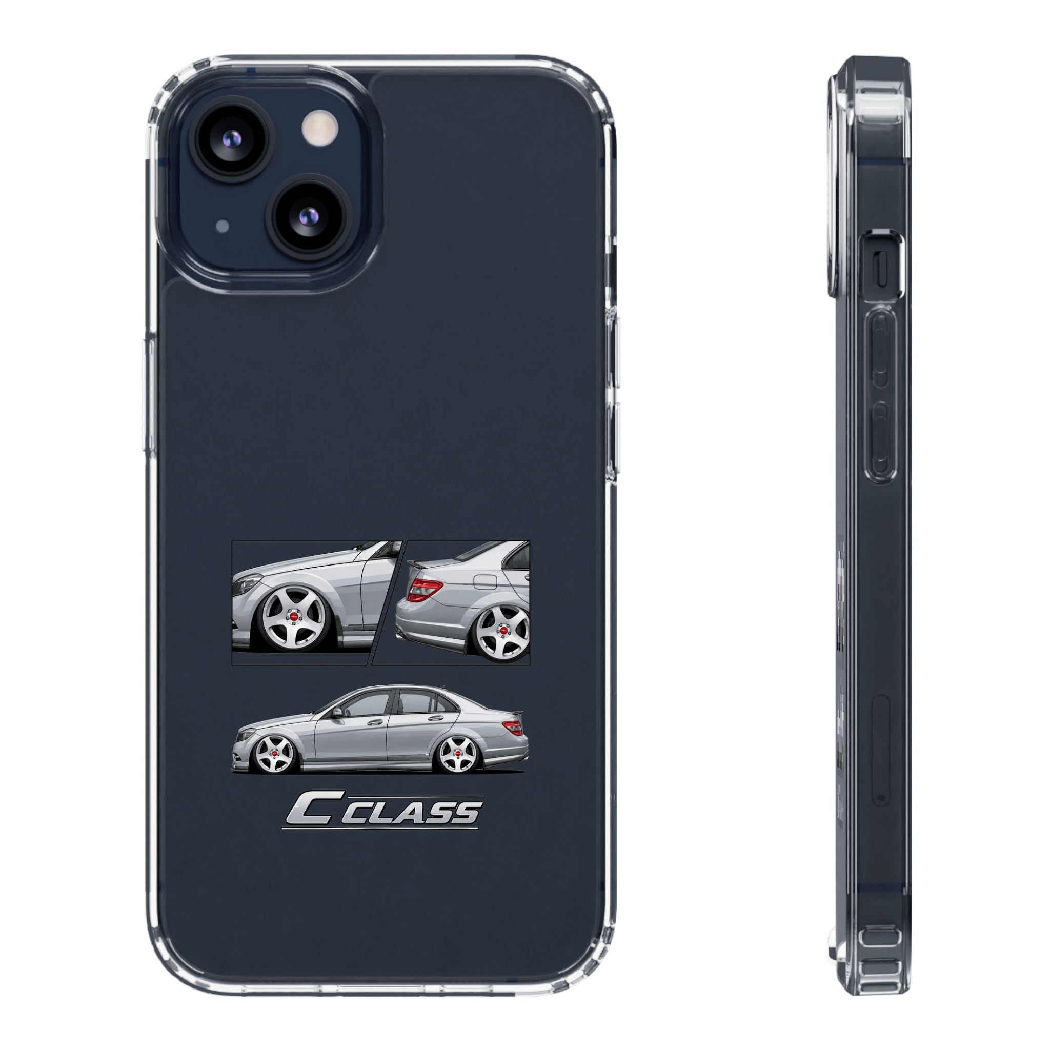 SILVER MERC C-CLASS PHONE CASES