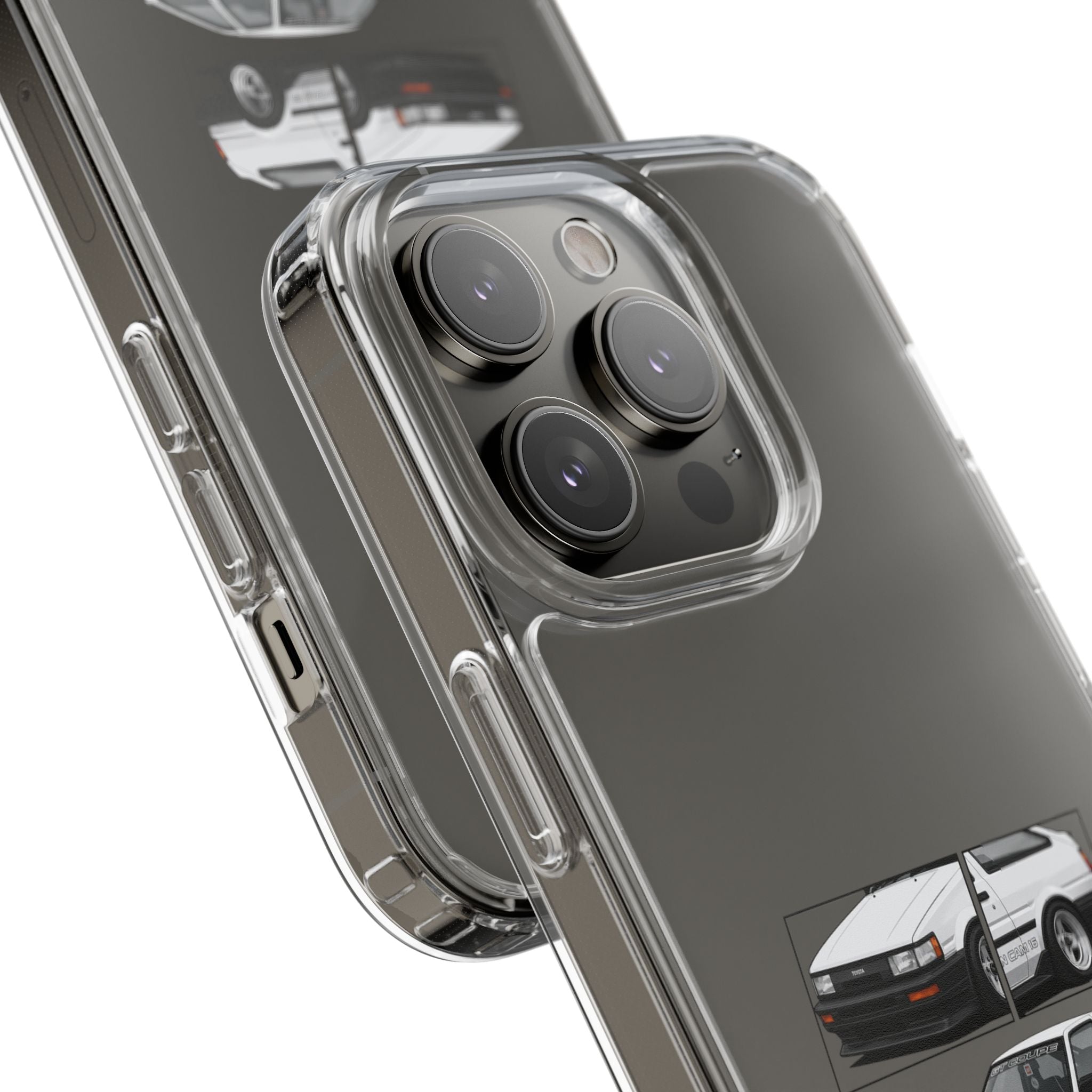 WHITE AE86 TWINCAM PHONE CASES