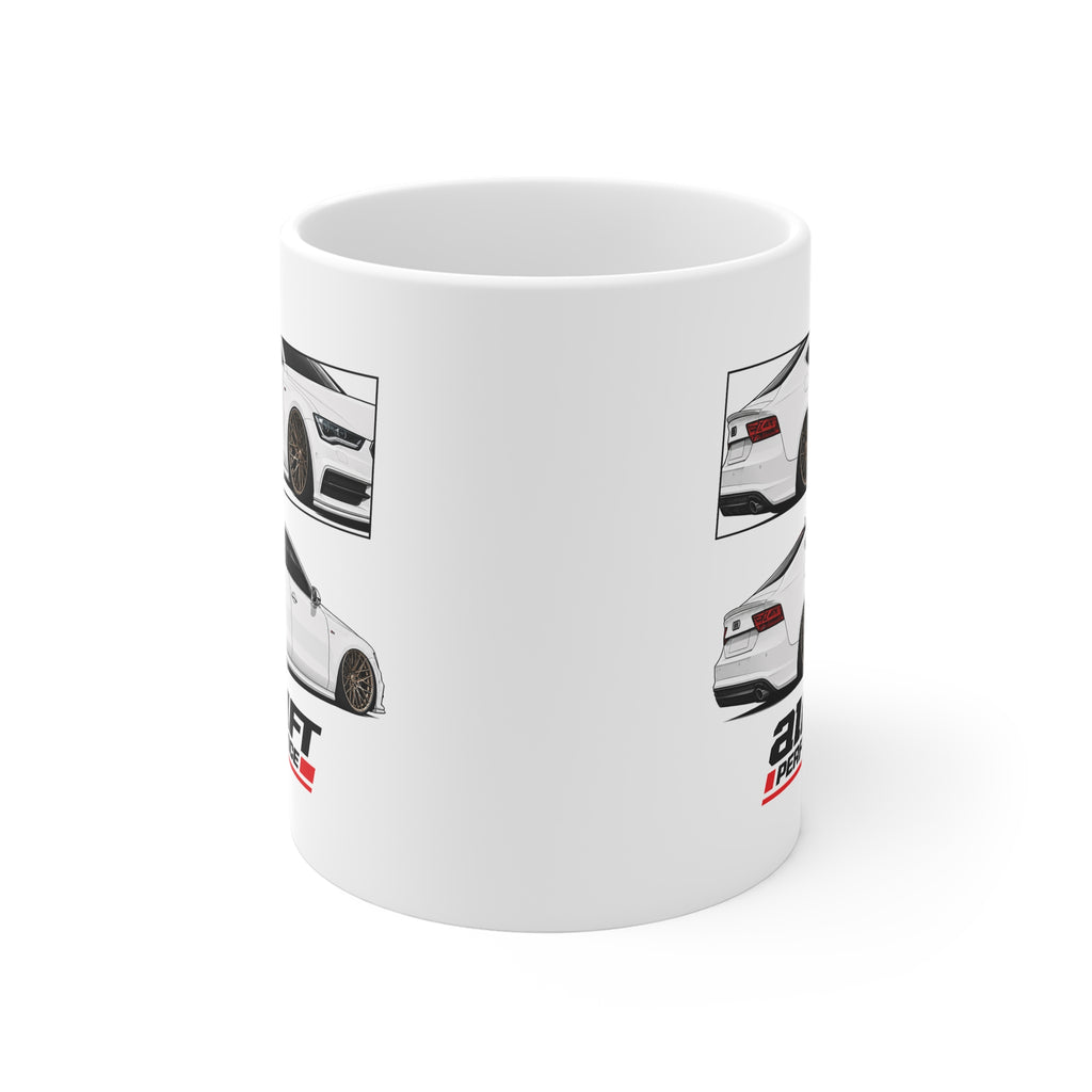 WHITE AUDI A7 MUG