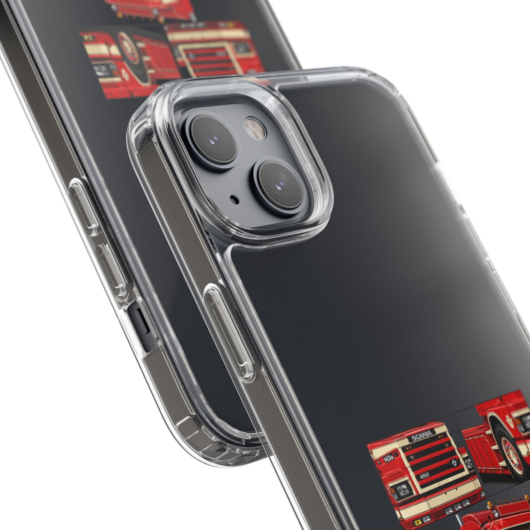 RED SCANIA 450 143M PHONE CASES