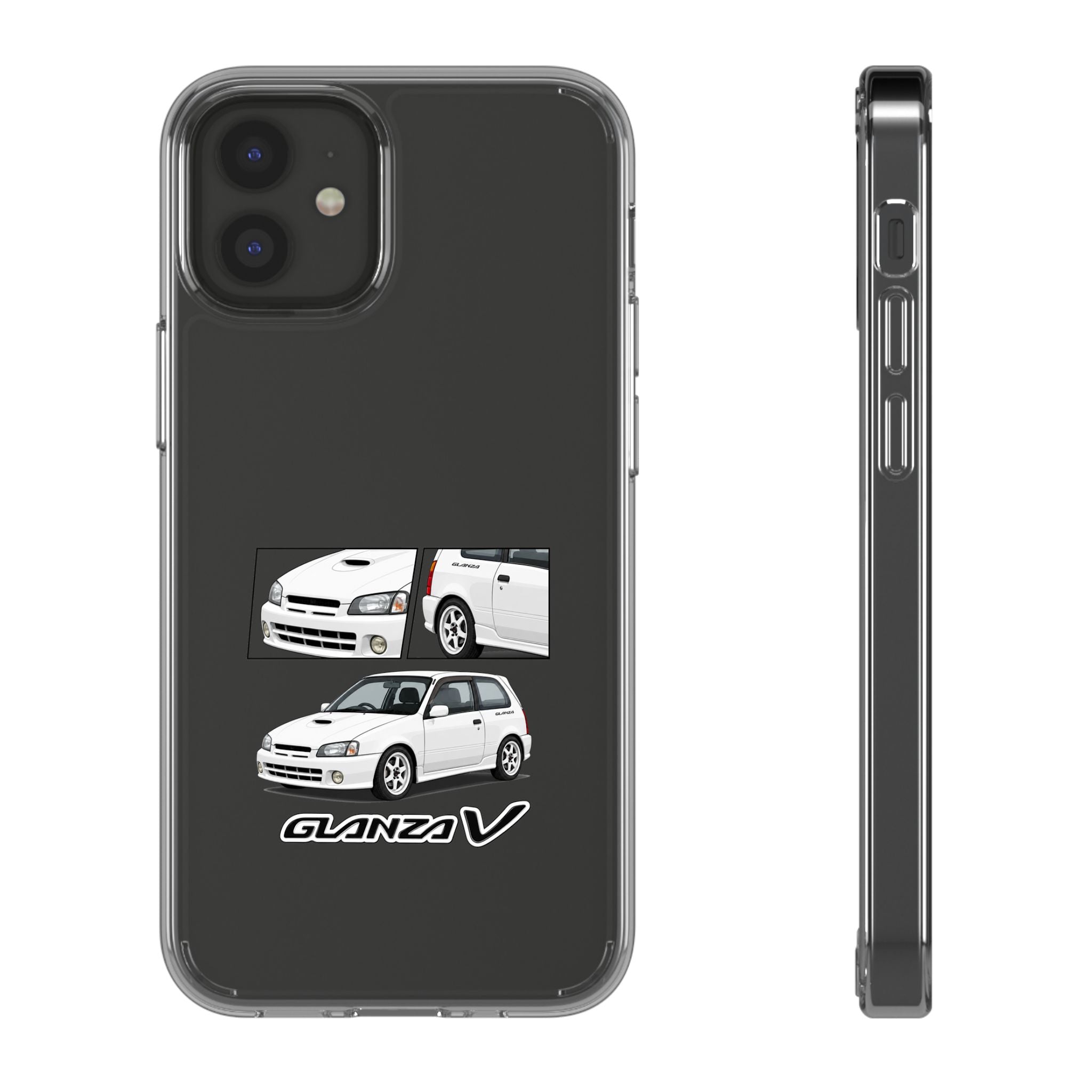 WHITE TOYOTA GLANZA PHONE CASES