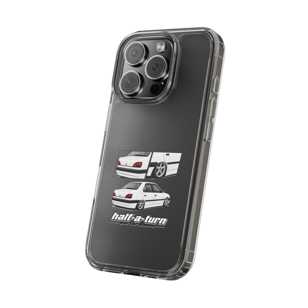 WHITE 306 SEDAN PHONE CASES