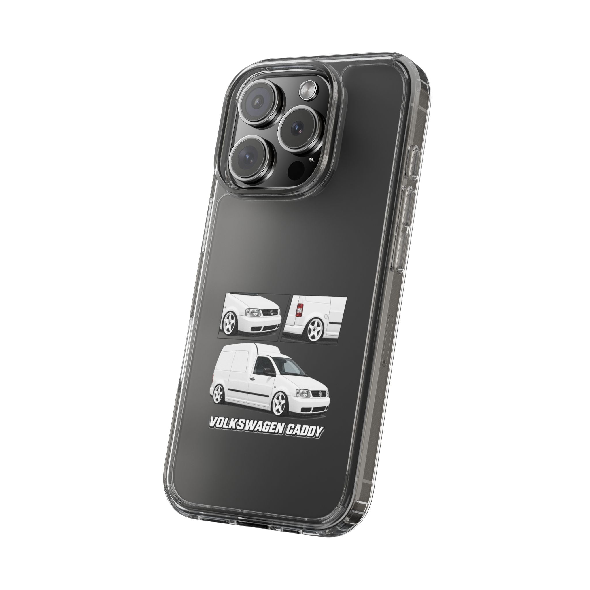 WHITE VW CADDY PHONE CASES