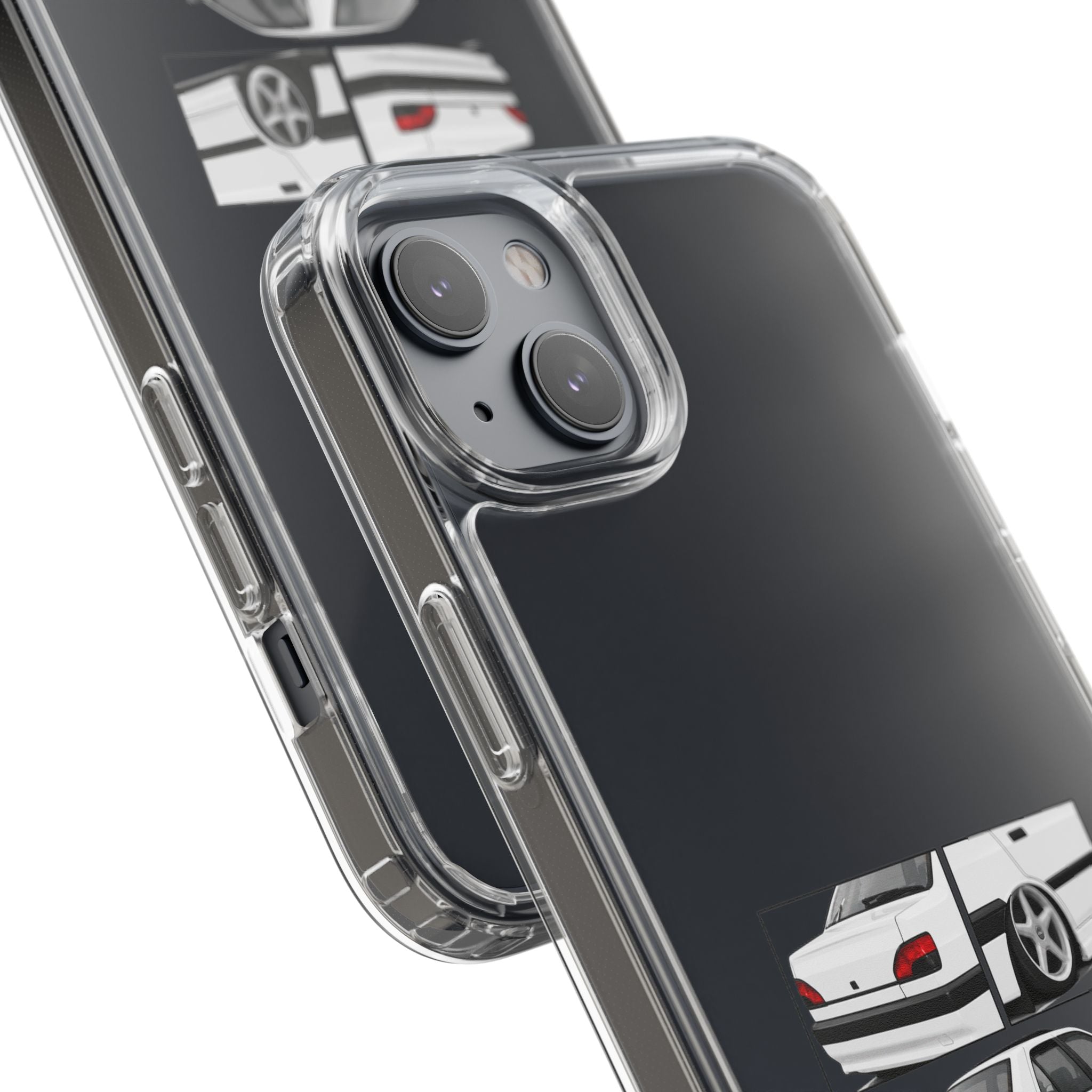 WHITE 306 SEDAN PHONE CASES