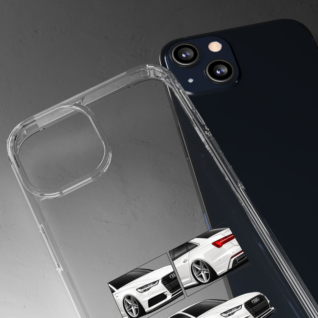 WHITE AUDI A6 PHONE CASES