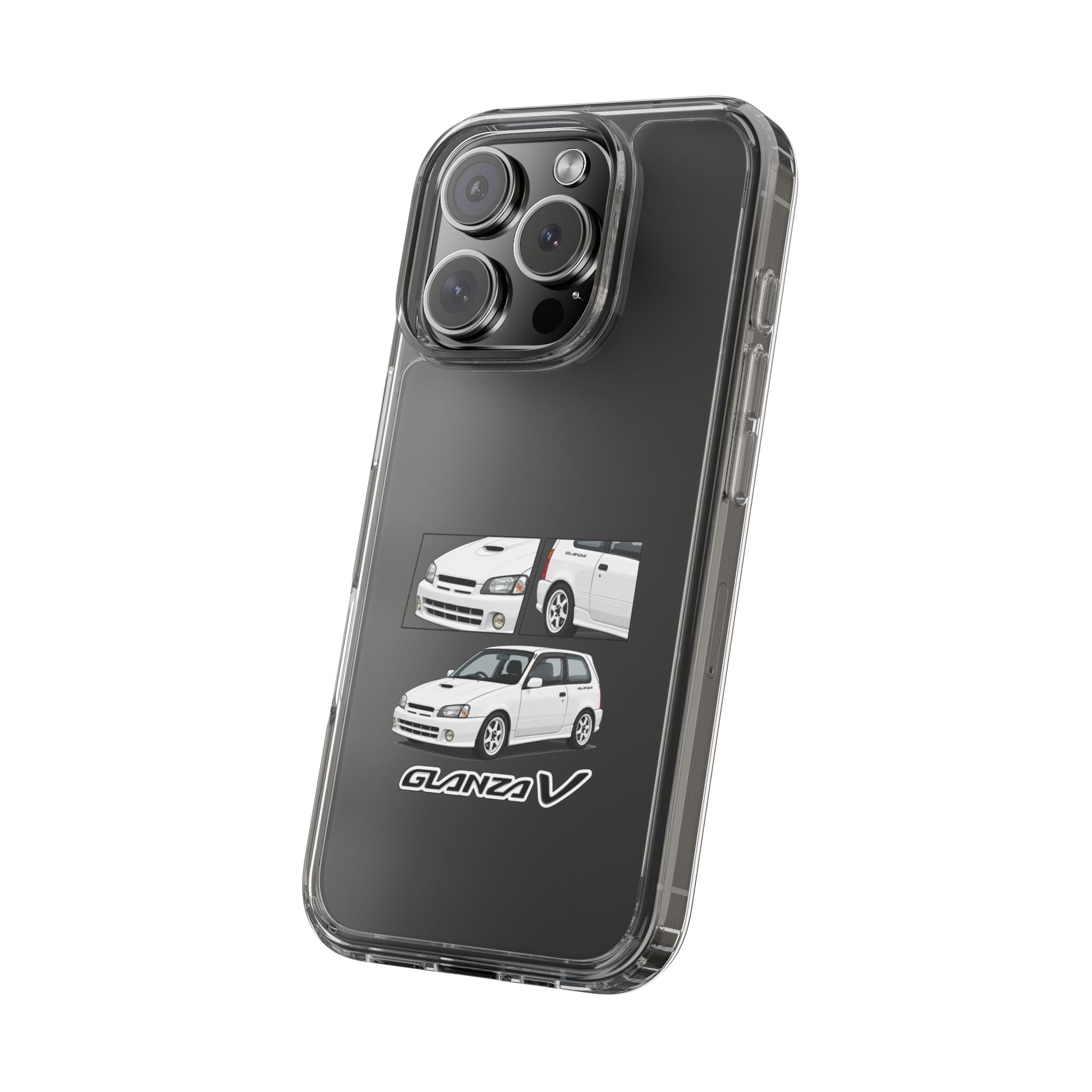 WHITE TOYOTA GLANZA PHONE CASES