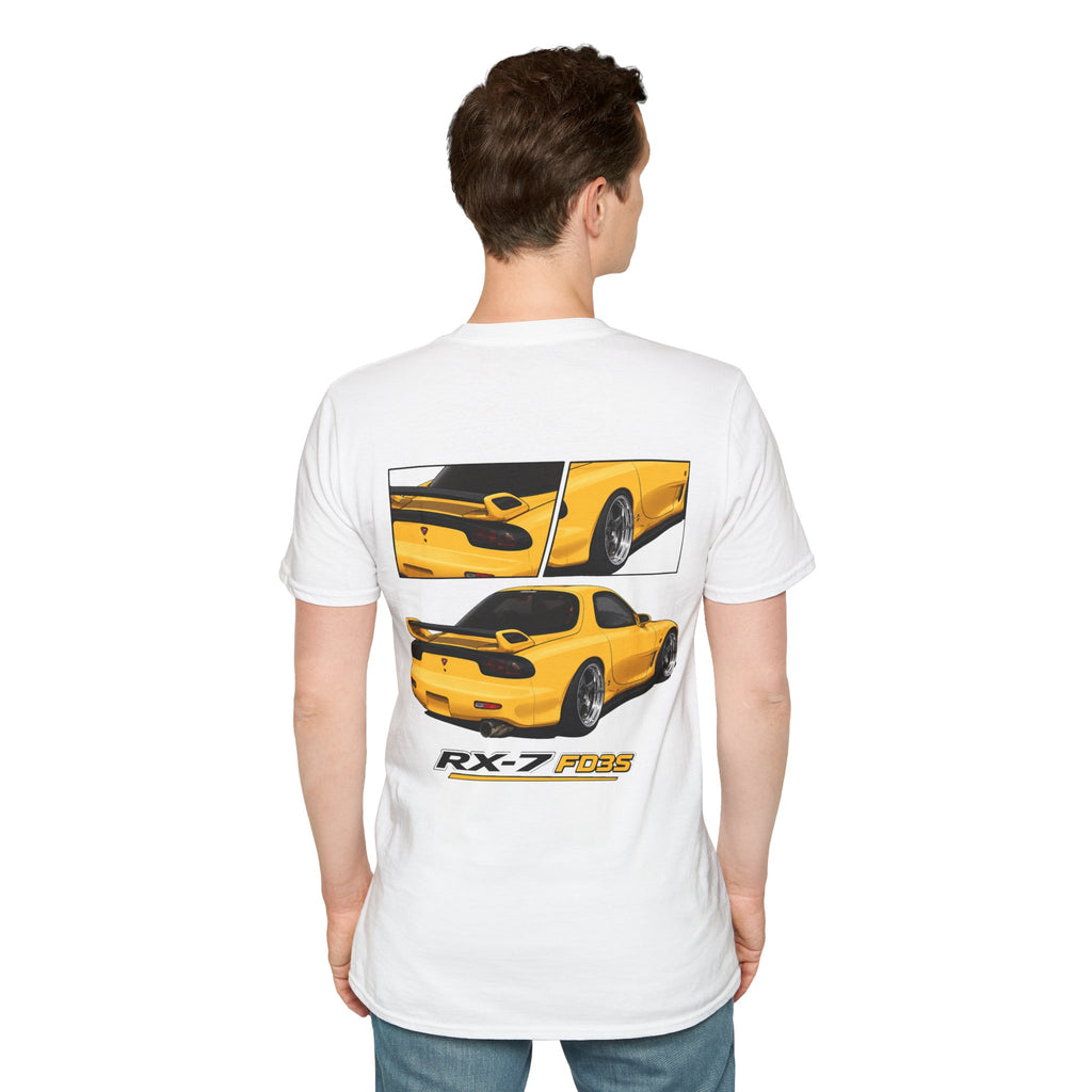 YELLOW MAZDA RX7 T-SHIRT