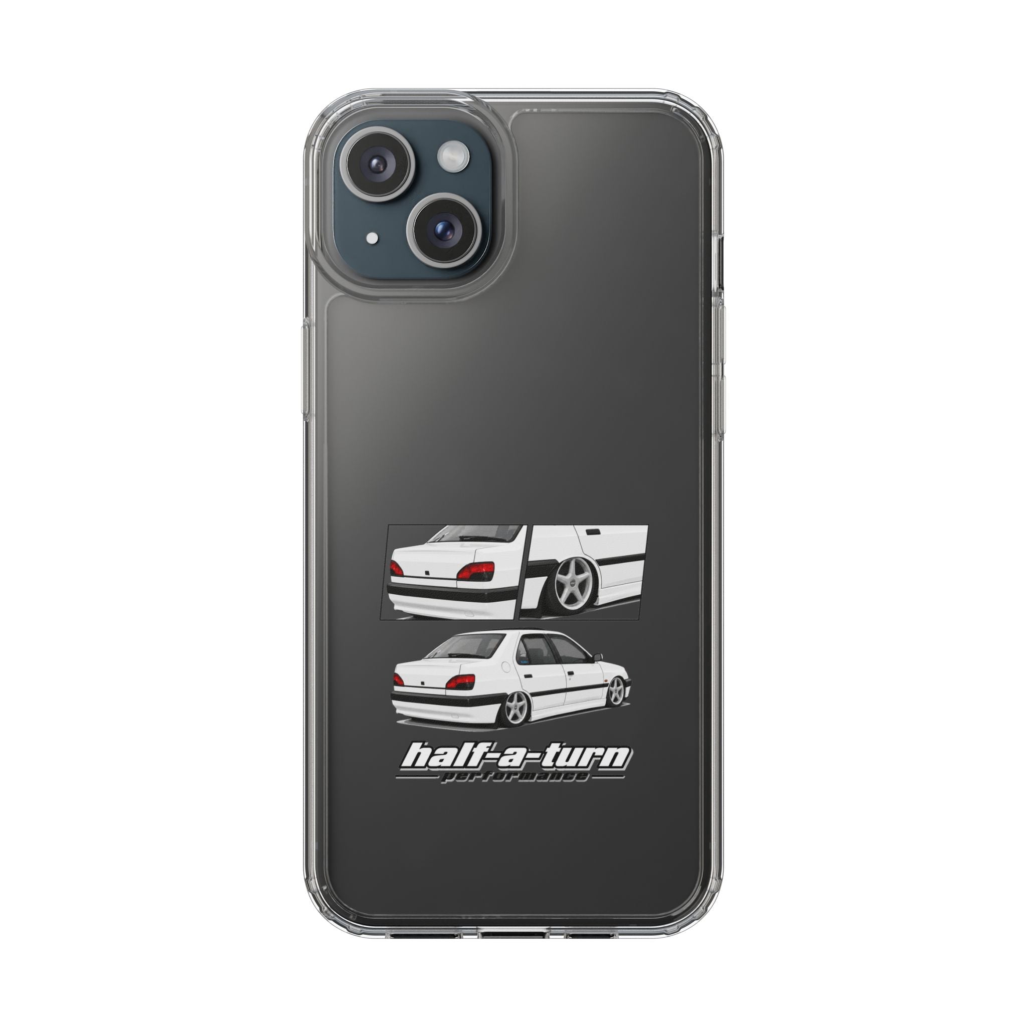 WHITE 306 SEDAN PHONE CASES