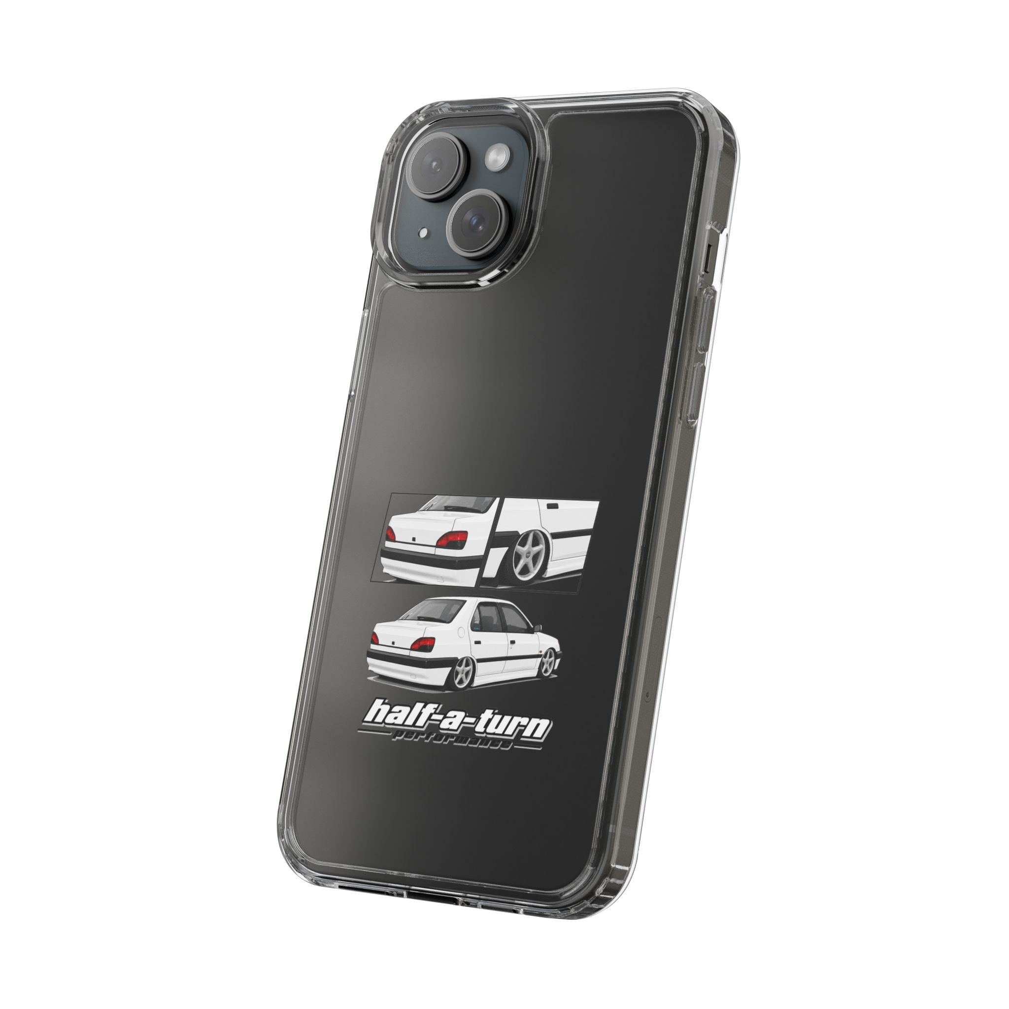 WHITE 306 SEDAN PHONE CASES