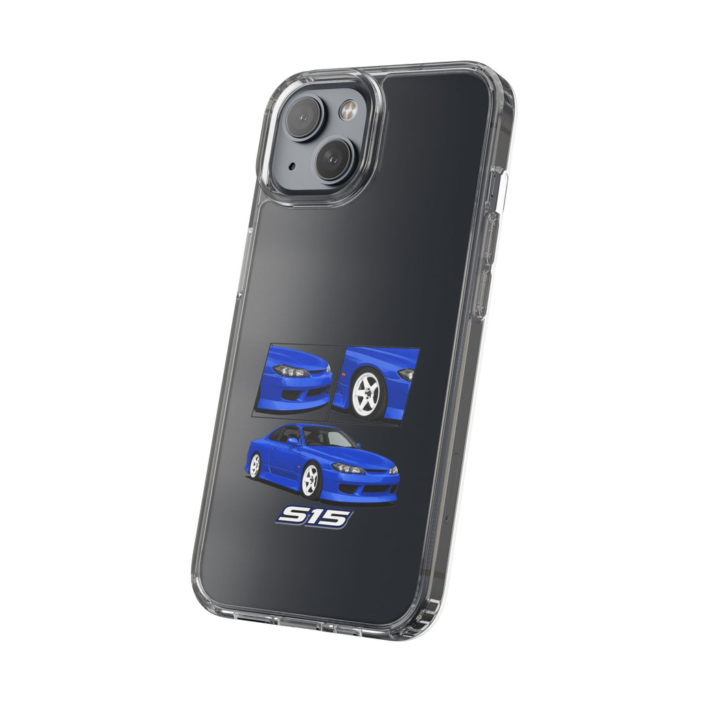 BLUE NISSAN S15 PHONE CASES