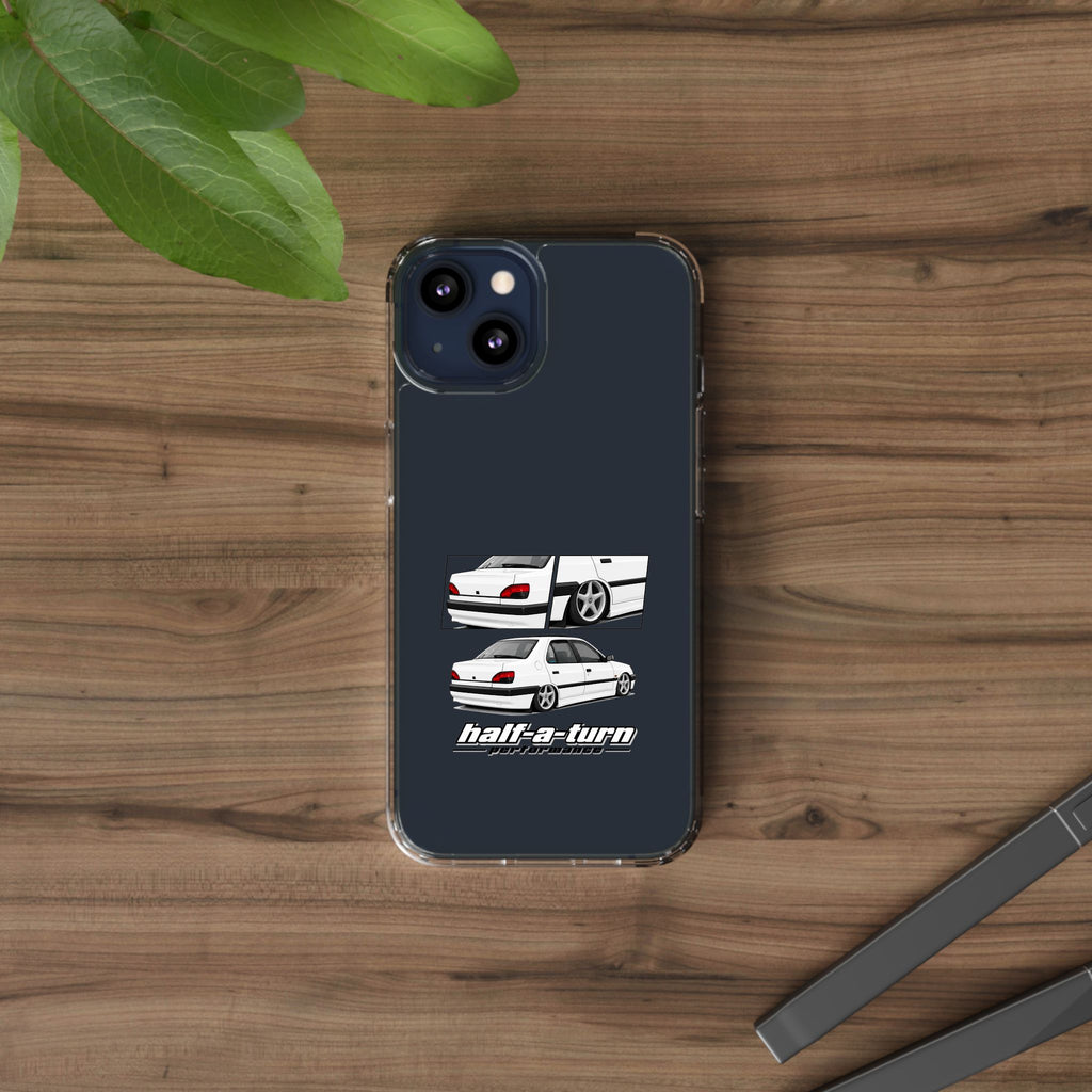 WHITE 306 SEDAN PHONE CASES
