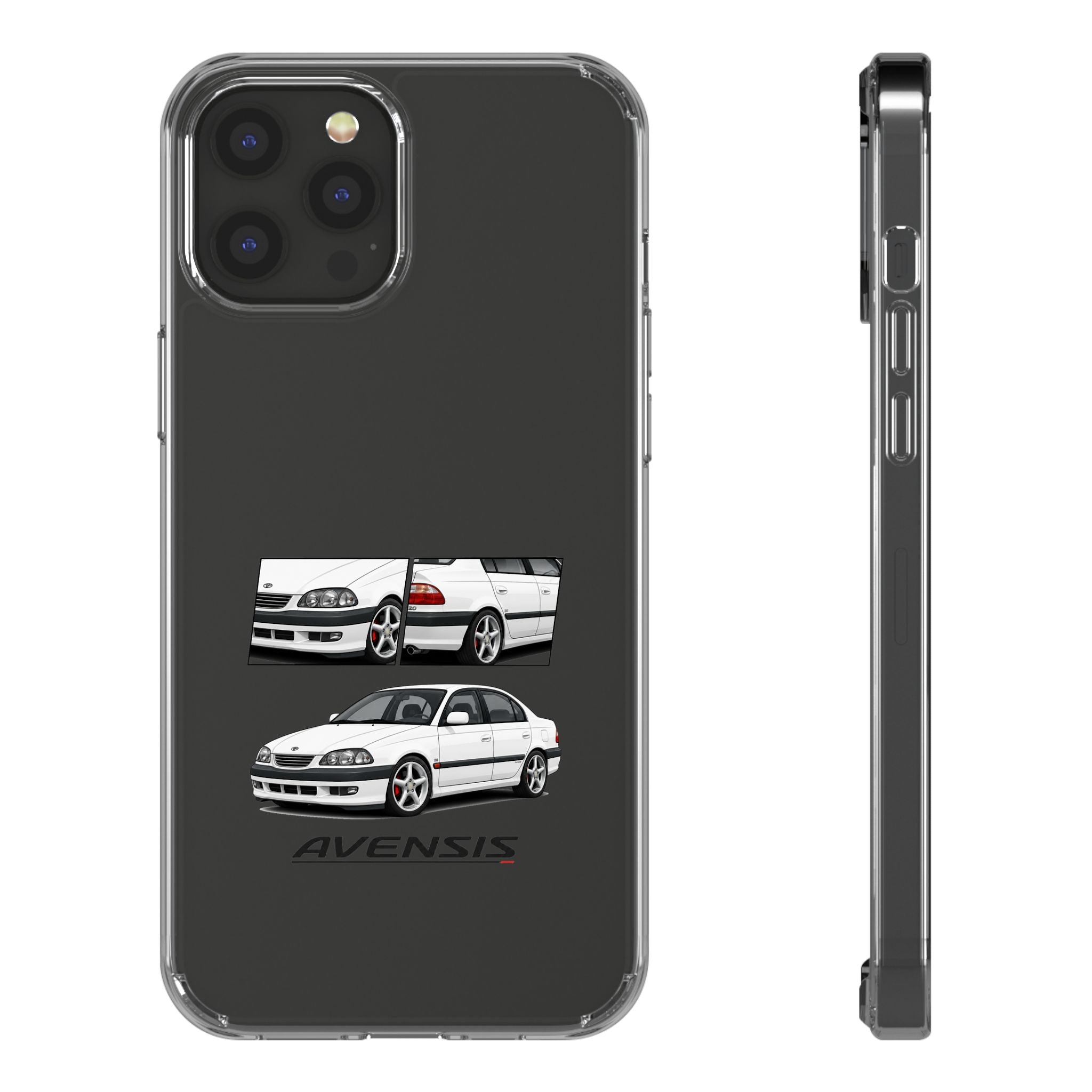 WHITE TOYOTA AVENSIS PHONE CASES