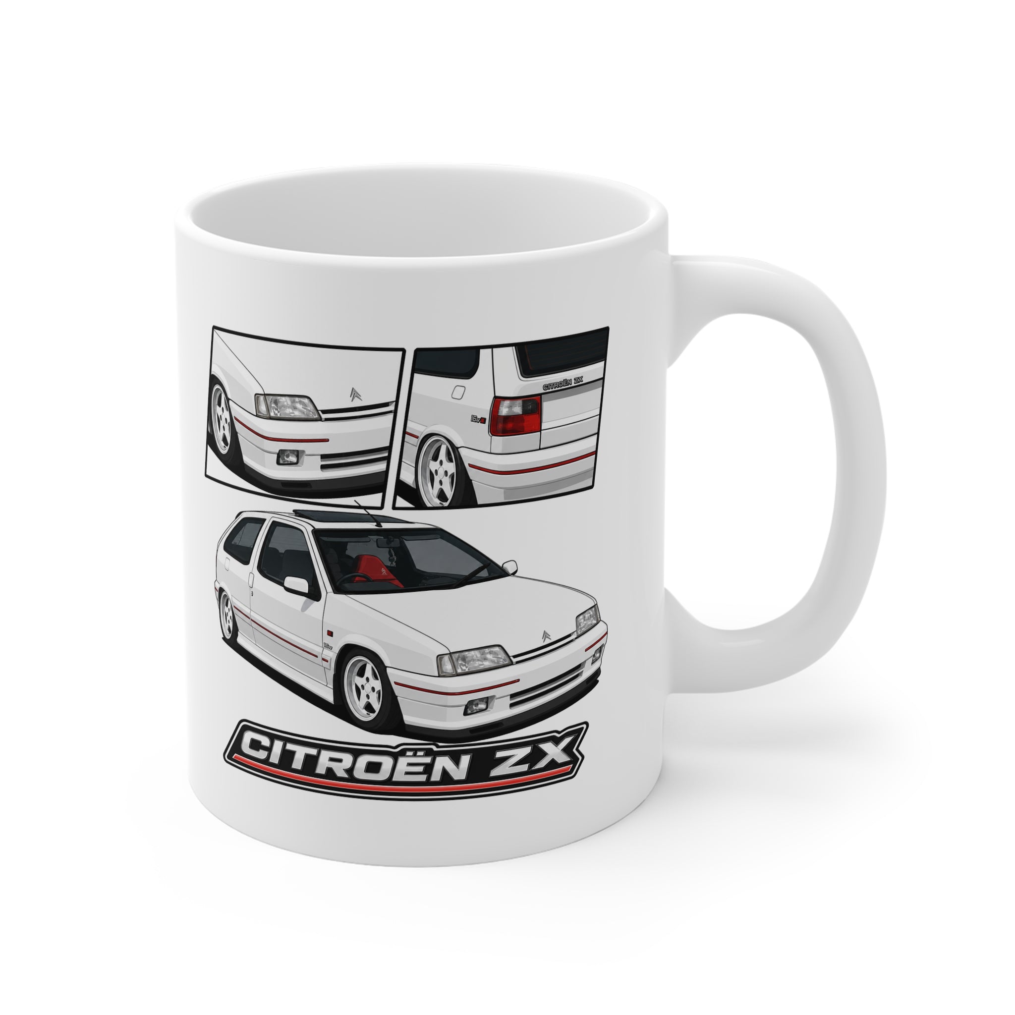 WHITE CITREON ZX MUG