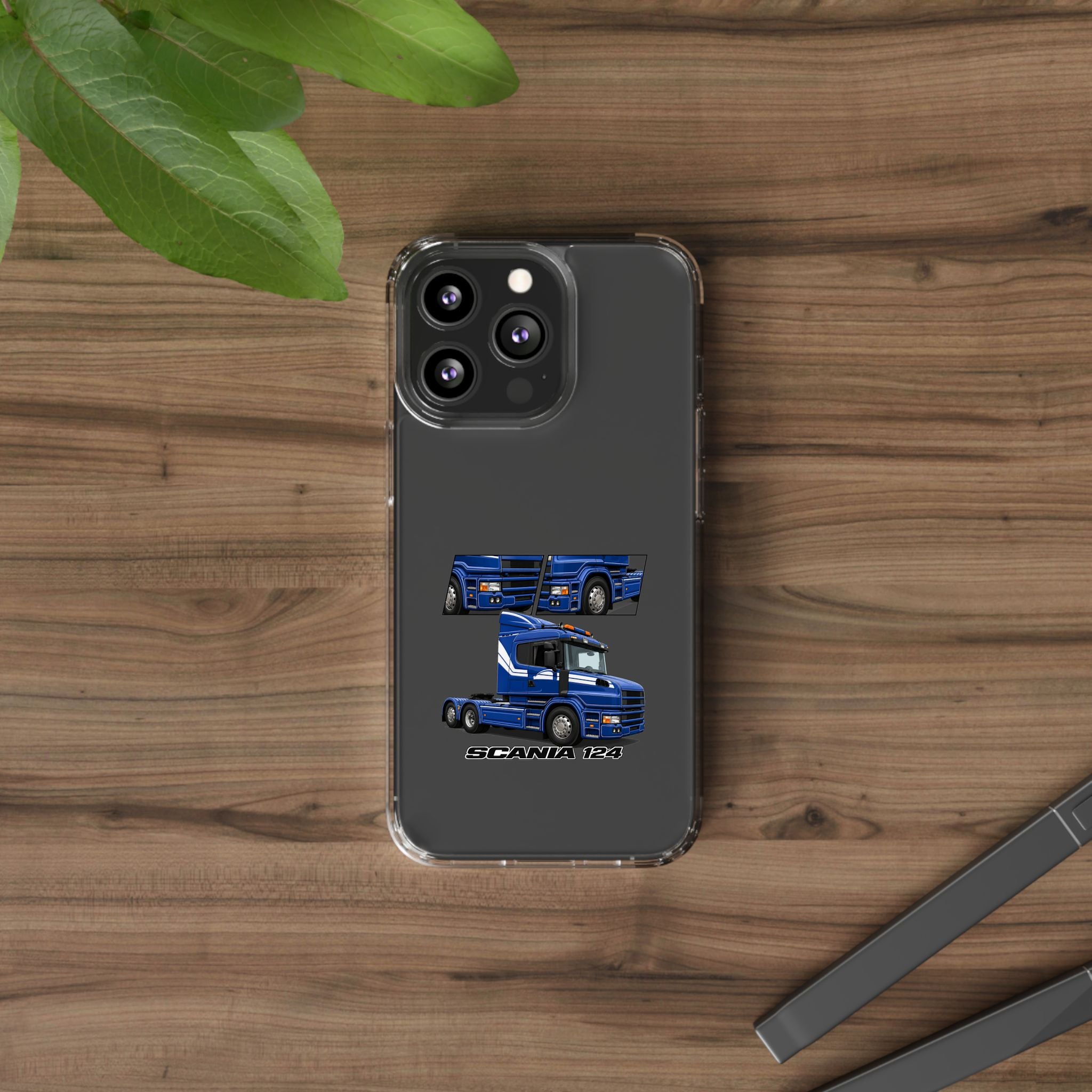 BLUE SCANIA 124 PHONE CASES
