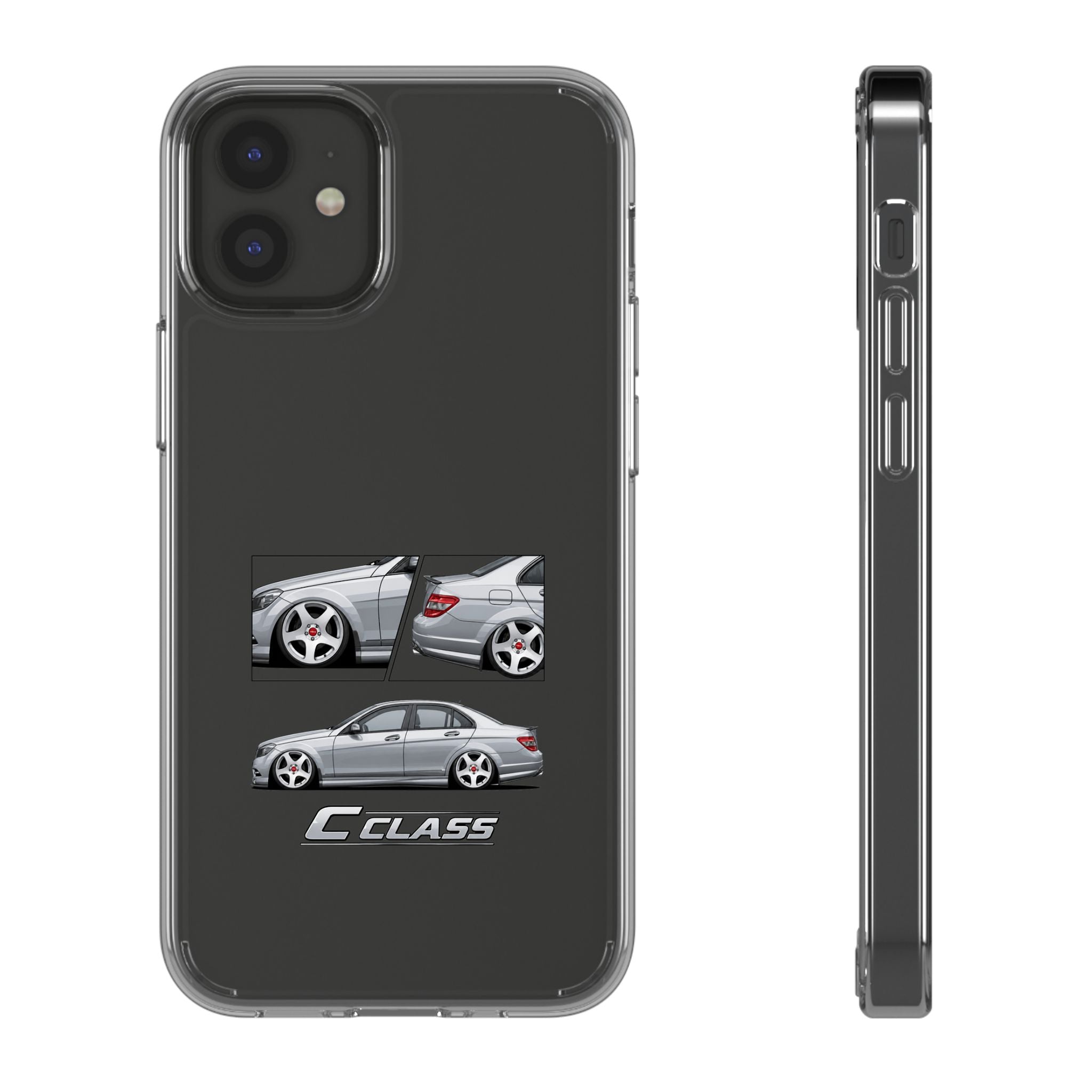 SILVER MERC C-CLASS PHONE CASES