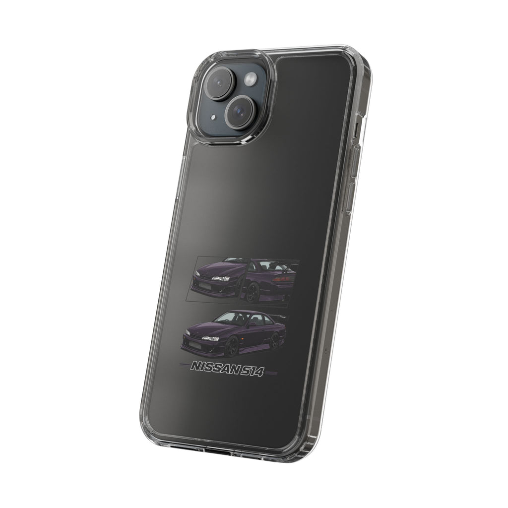 PURPLE NISSAN S14 PHONE CASES
