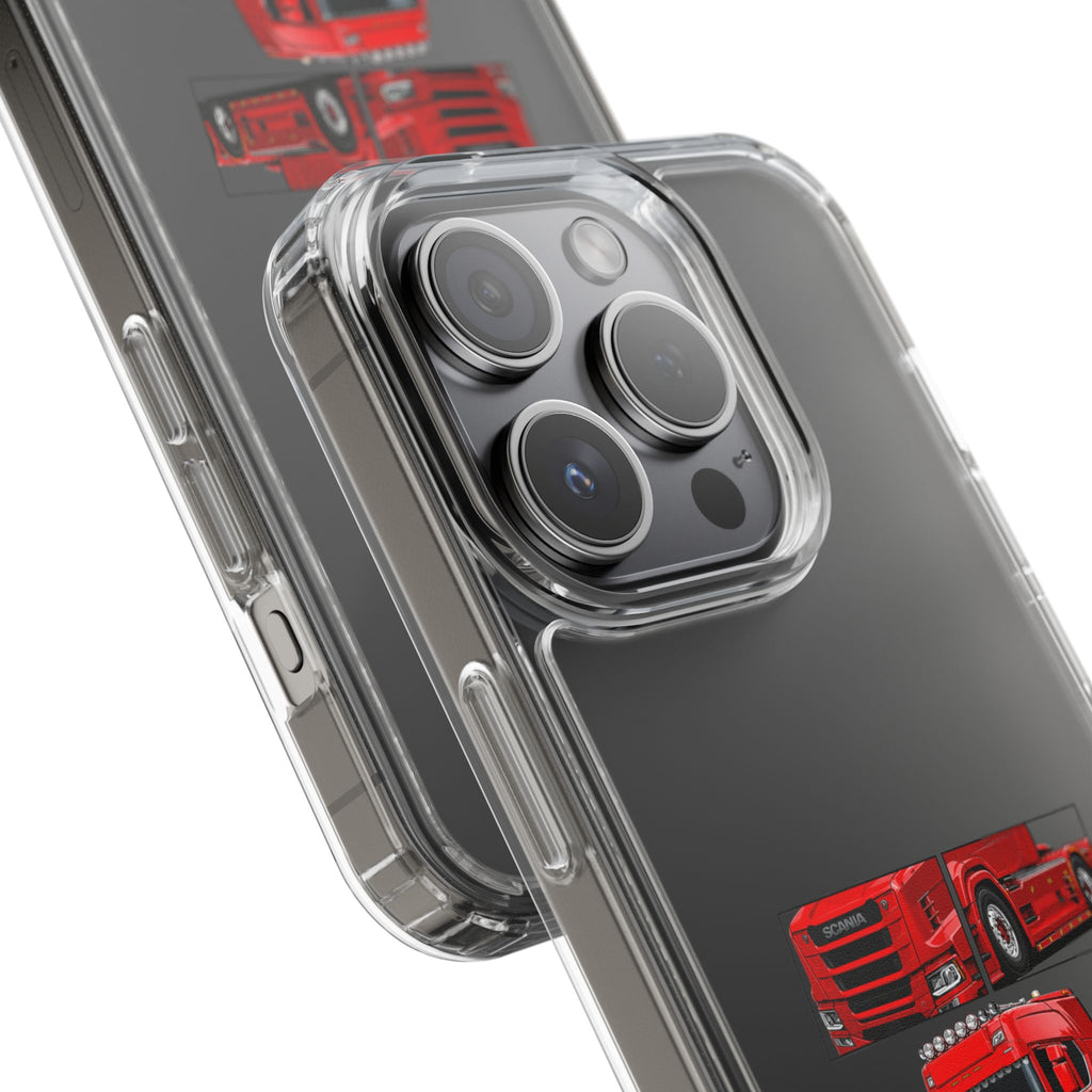 RED SCANIA T-CAB PHONE CASES