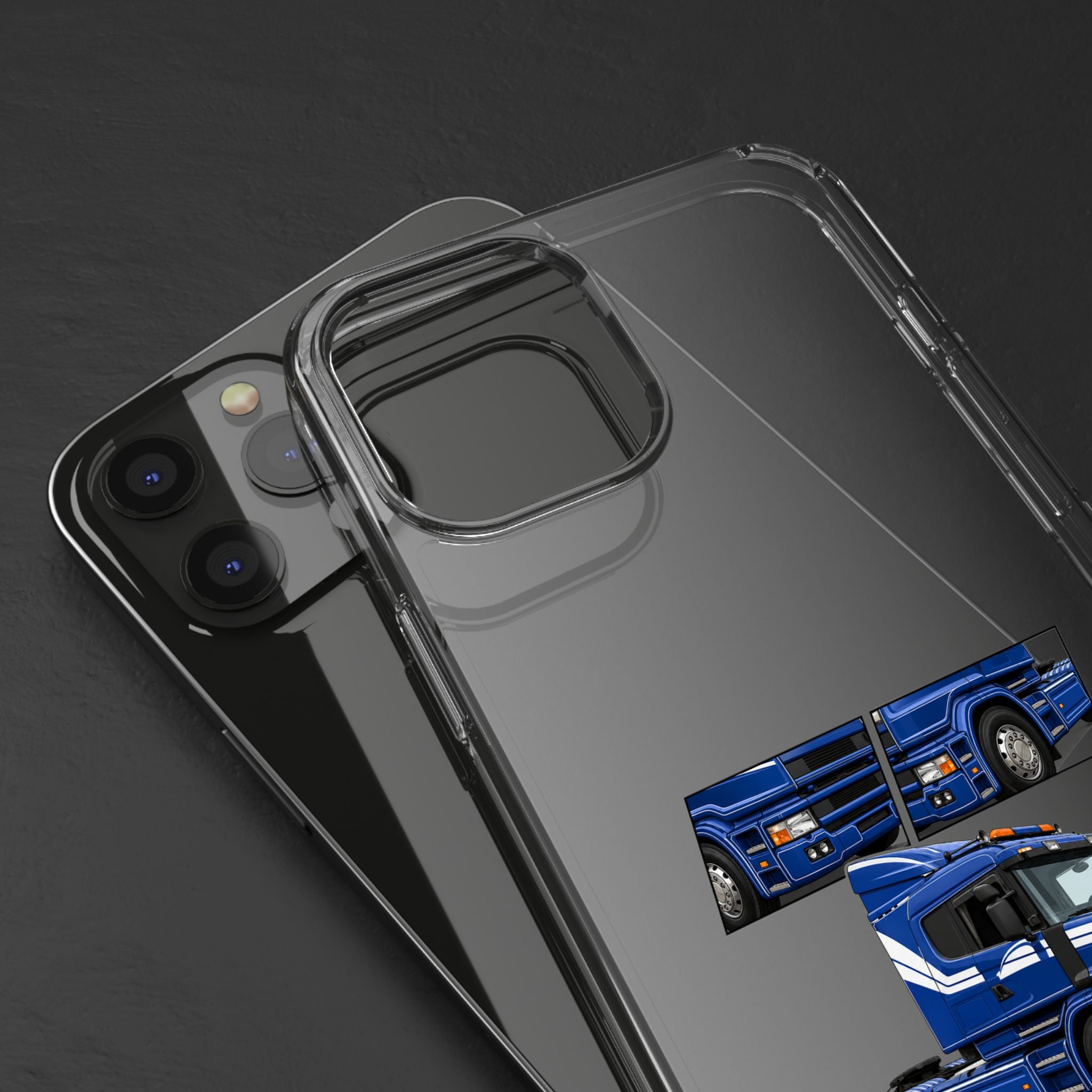 BLUE SCANIA 124 PHONE CASES