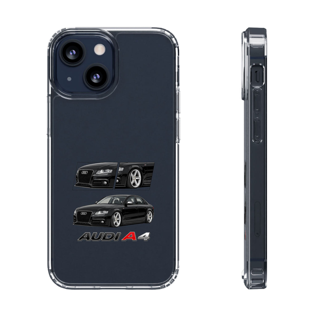 BLACK B8 AUDI A4 PHONE CASES