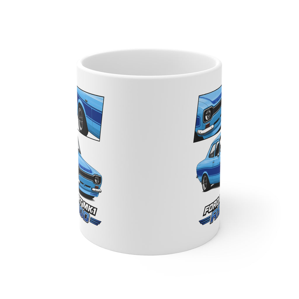 BLUE FORD ESCORT MK1 RS2000 MUG