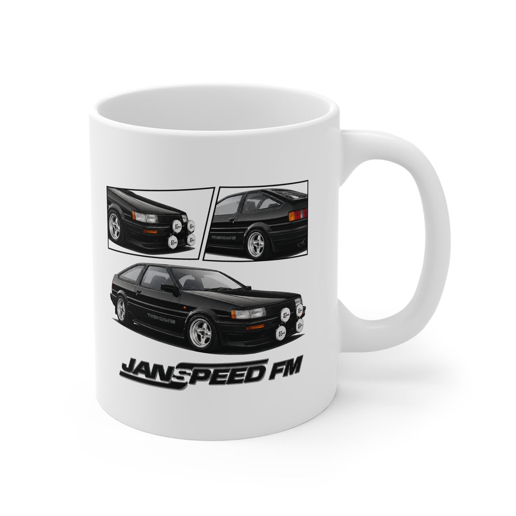 BLACK AE86 TWINCAM MUG