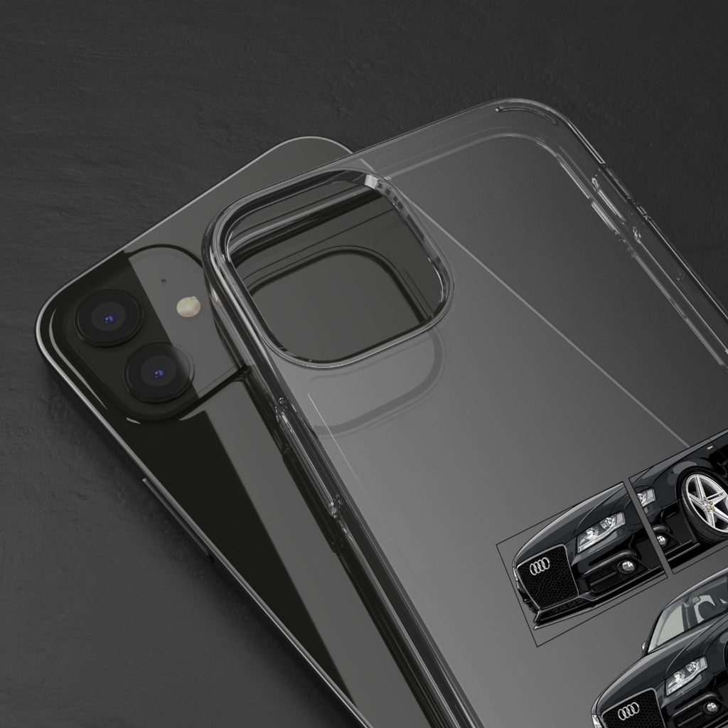 BLACK B8 AUDI A4 PHONE CASES