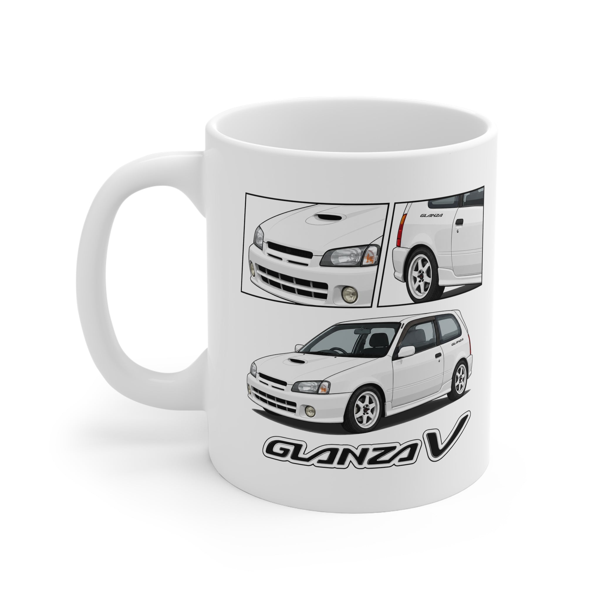 WHITE TOYOTA GLANZA MUG