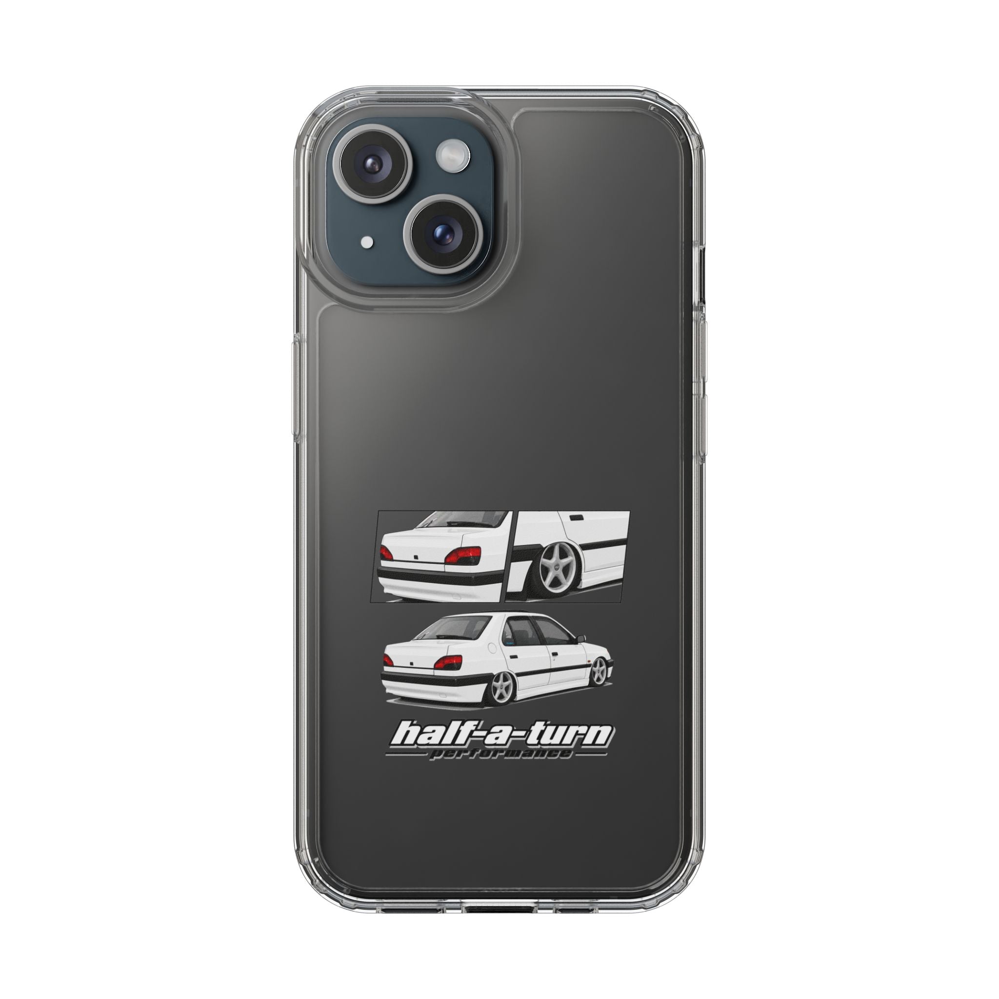 WHITE 306 SEDAN PHONE CASES