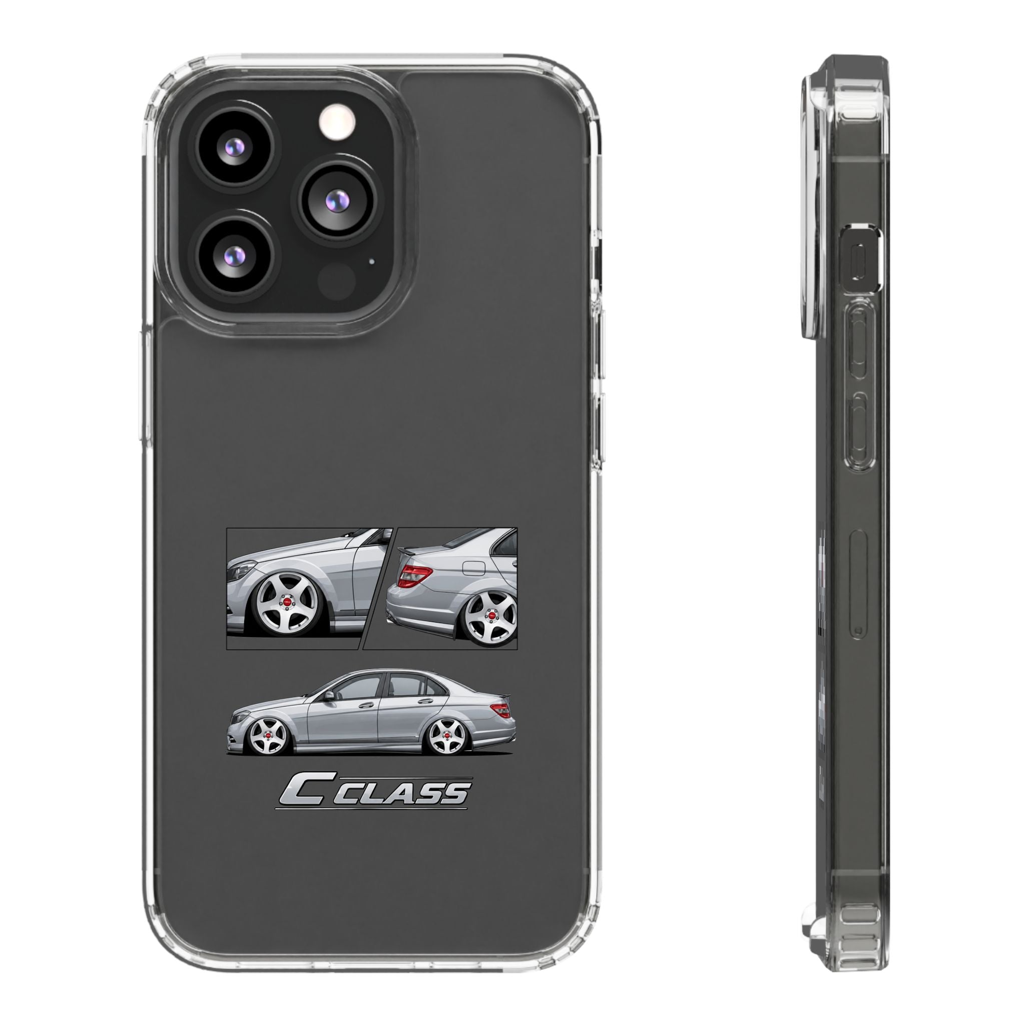 SILVER MERC C-CLASS PHONE CASES