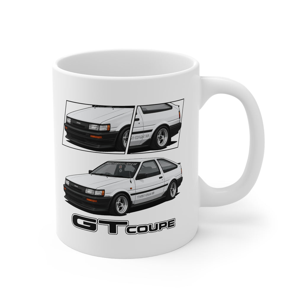 WHITE TOYOTA AE86 TWIN CAM MUG