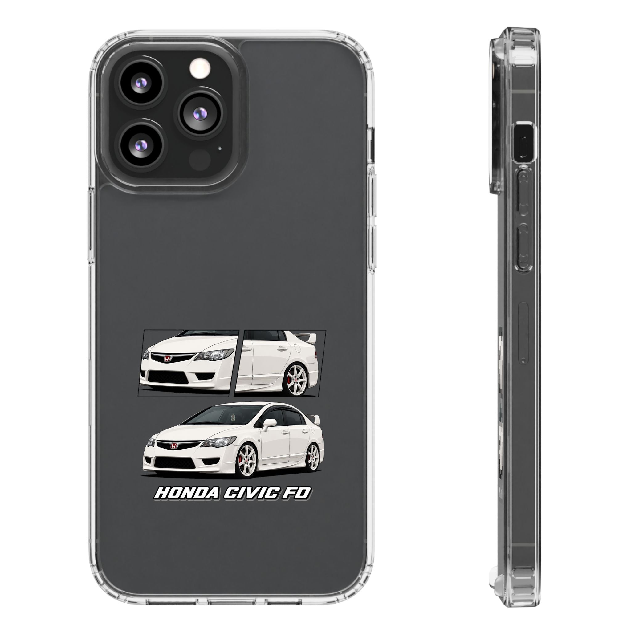 WHITE CIVIC FD PHONE CASES