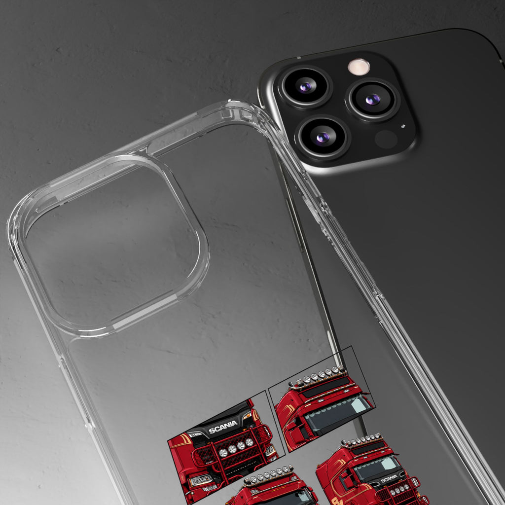 2 RED SCANIA S-SERIES PHONE CASES