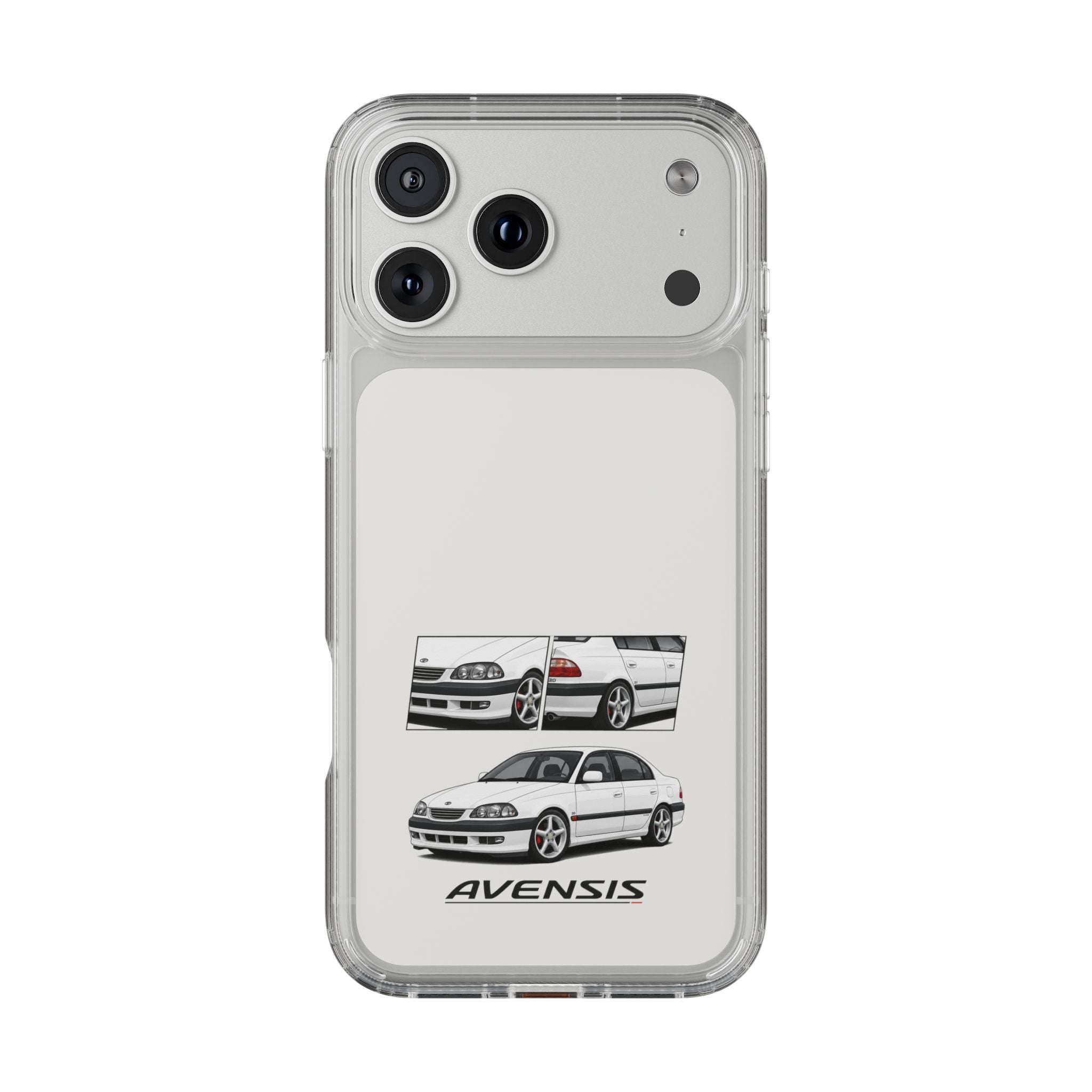 WHITE TOYOTA AVENSIS PHONE CASES