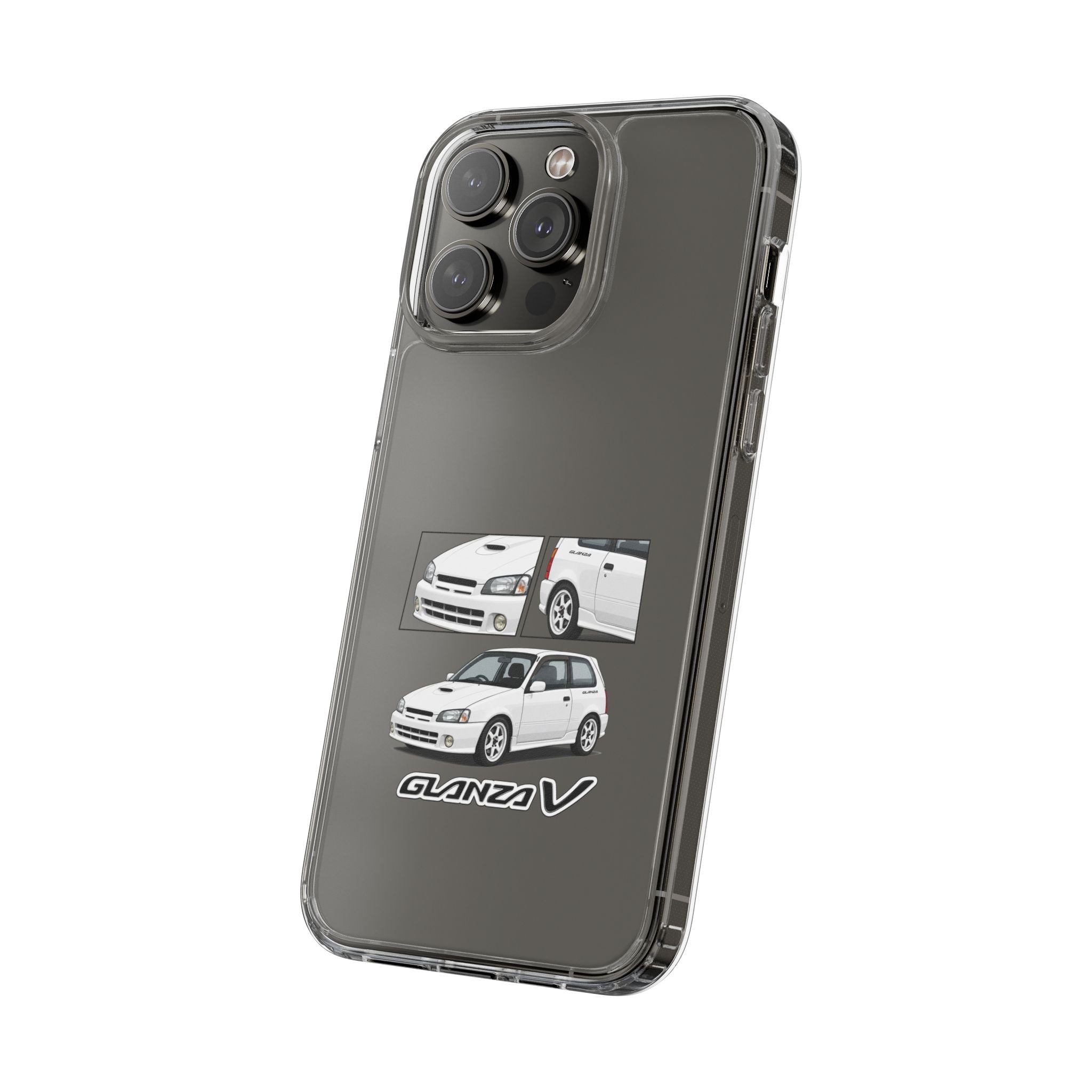 WHITE TOYOTA GLANZA PHONE CASES