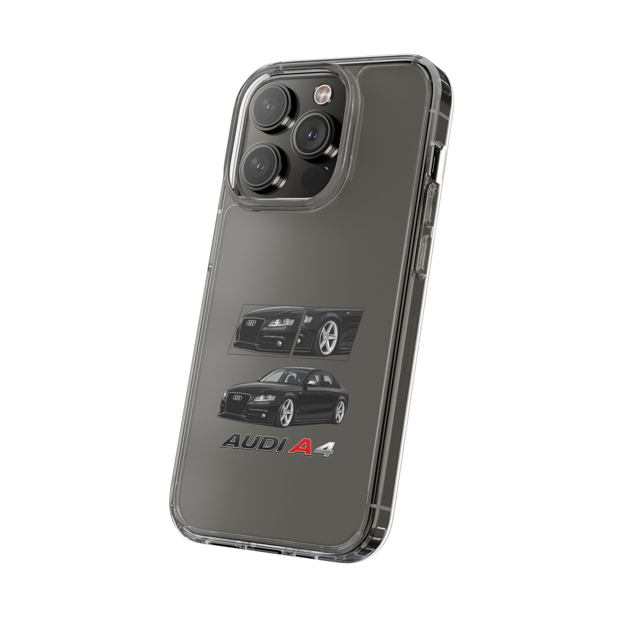 BLACK B8 AUDI A4 PHONE CASES
