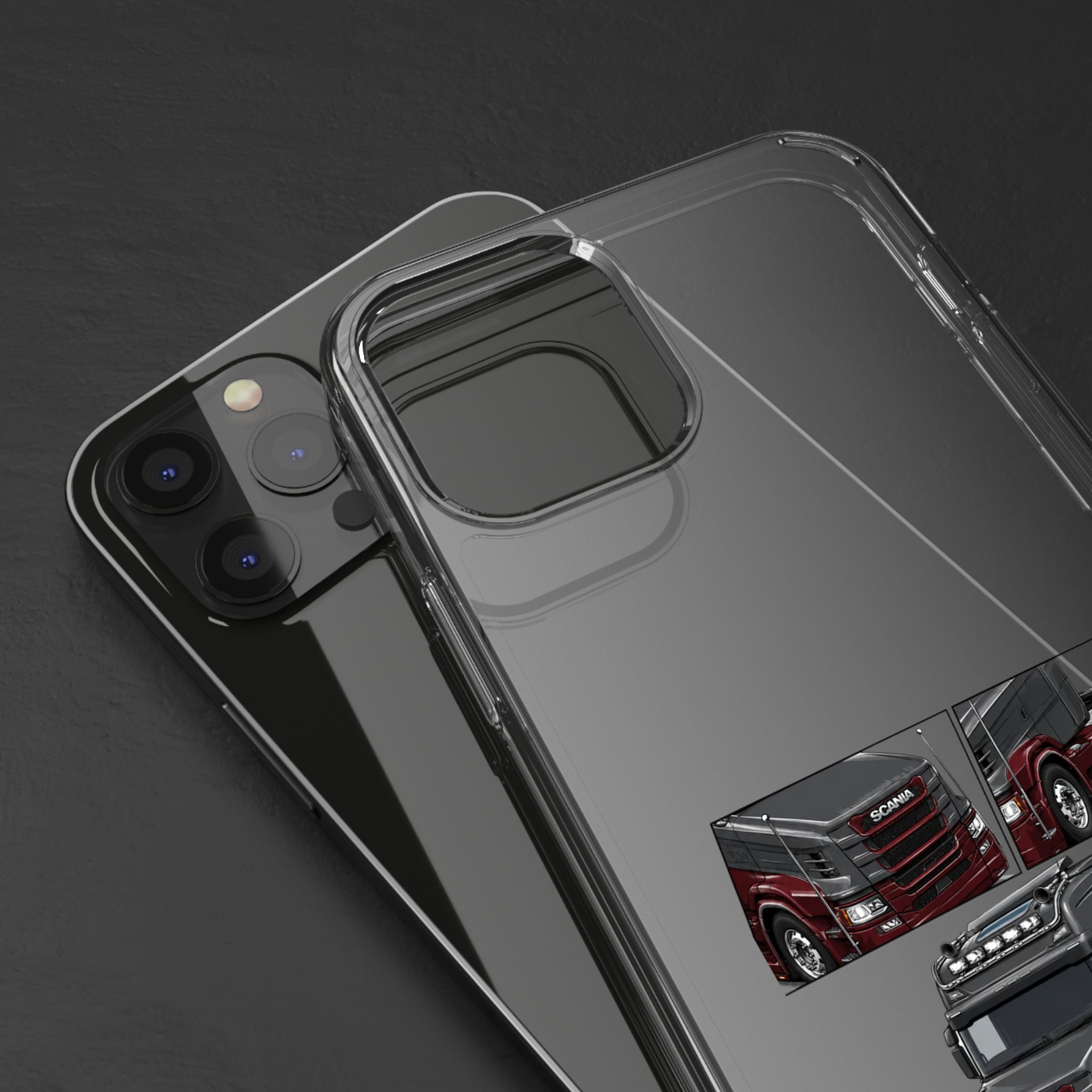 GREYBURGANDY SCANIA T-CAB PHONE CASES