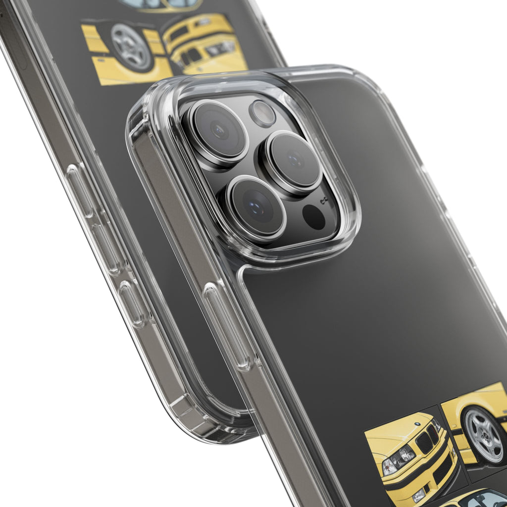 YELLOW BMW E36 PHONE CASE