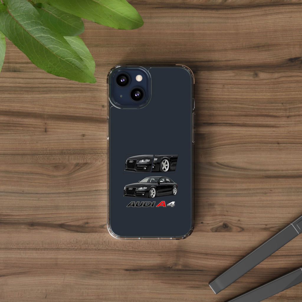 BLACK B8 AUDI A4 PHONE CASES