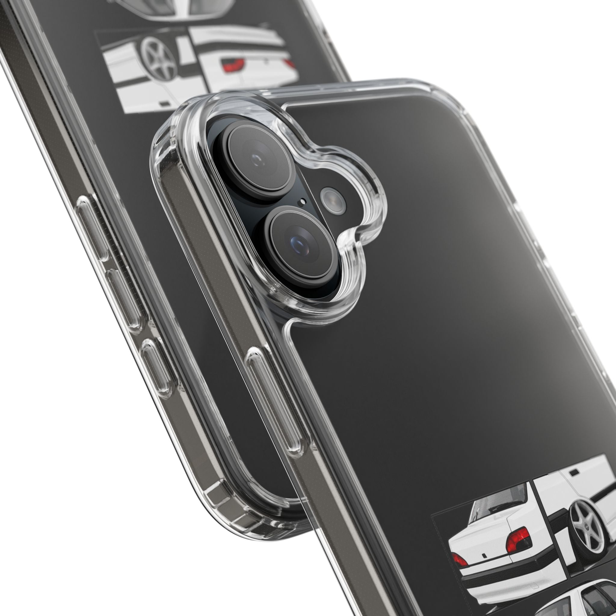 WHITE 306 SEDAN PHONE CASES