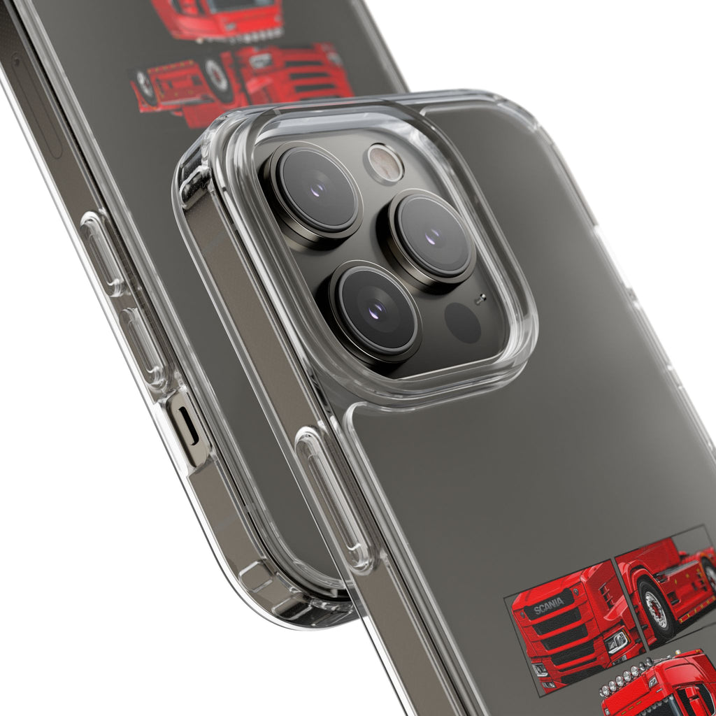 RED SCANIA T-CAB PHONE CASES