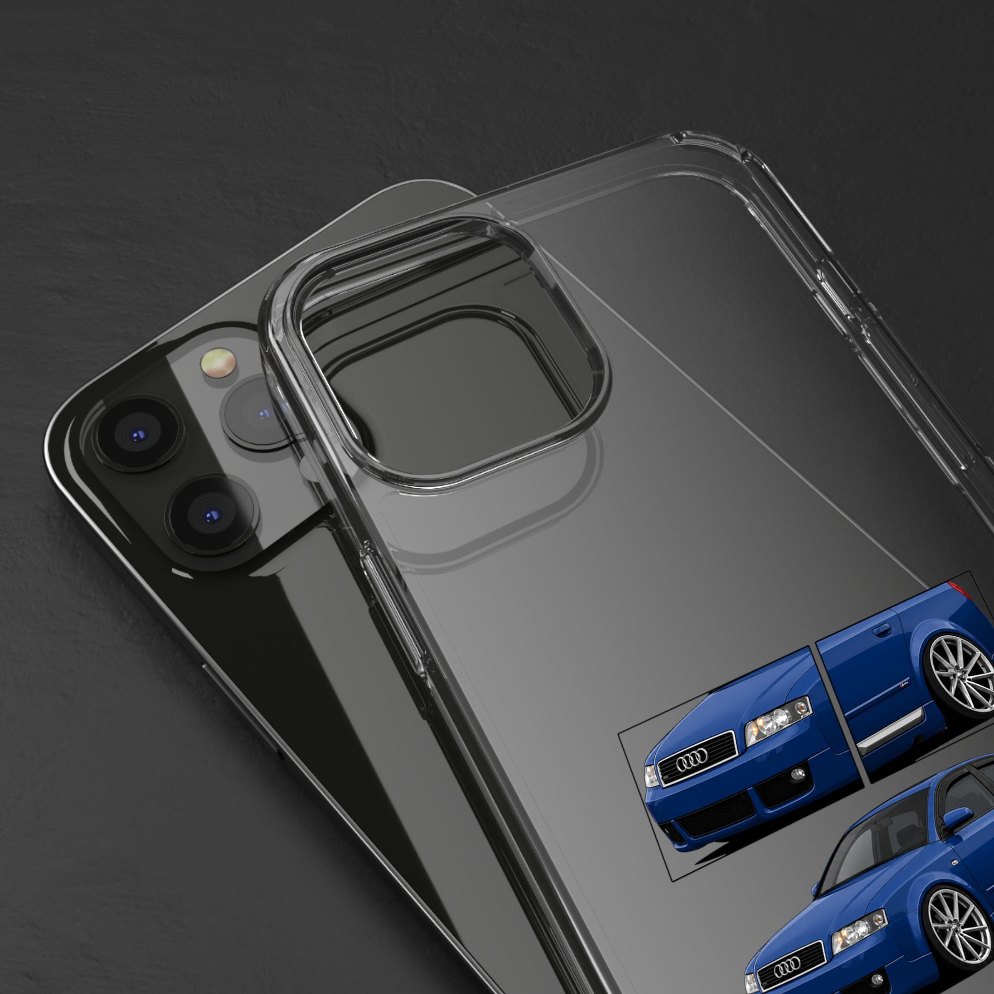 BLUE AUDI A4 B6 PHONE CASES