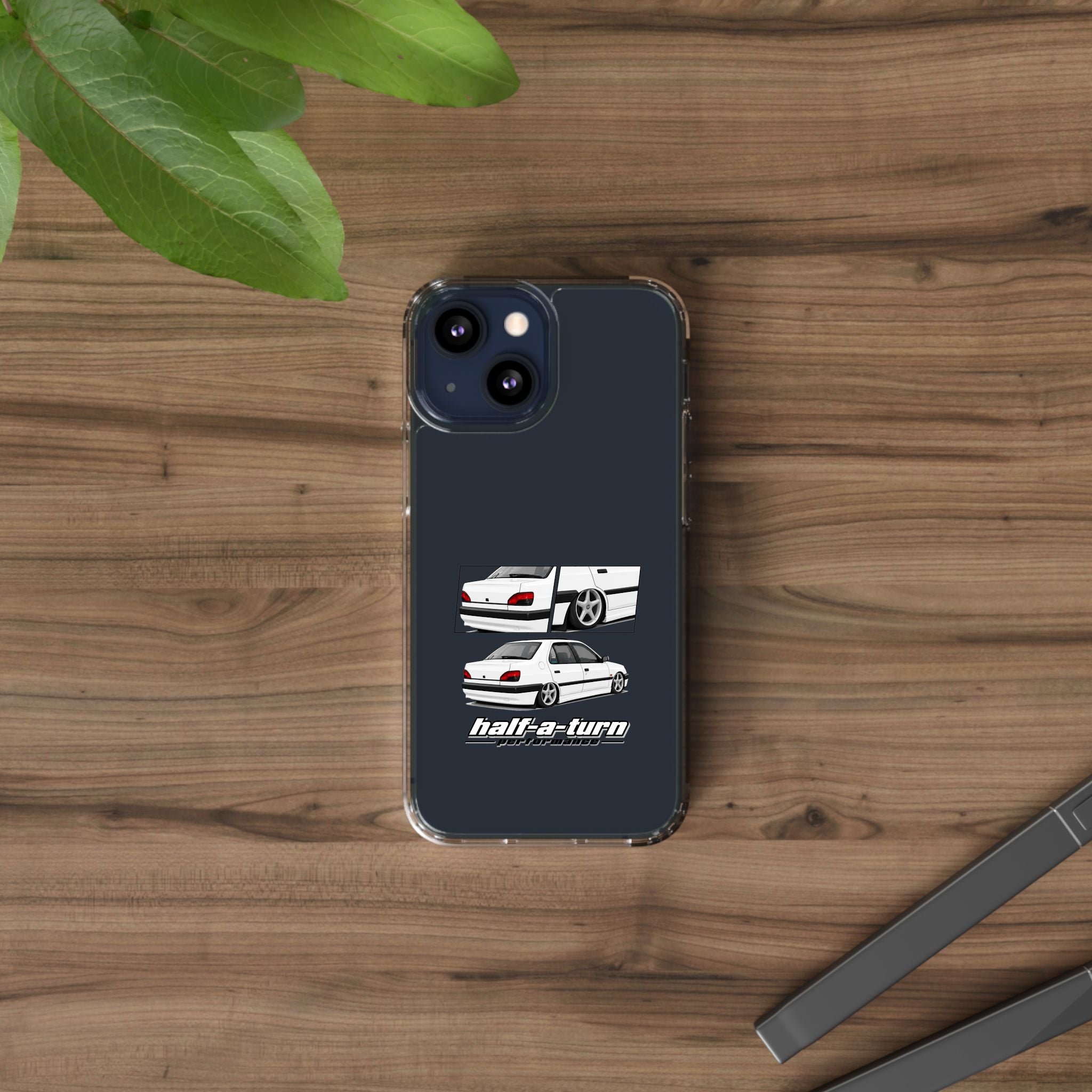 WHITE 306 SEDAN PHONE CASES