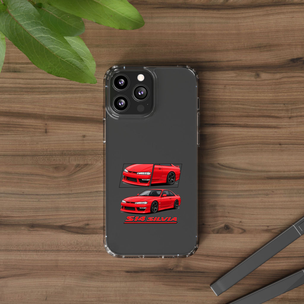 RED NISSAN S14 PHONE CASES