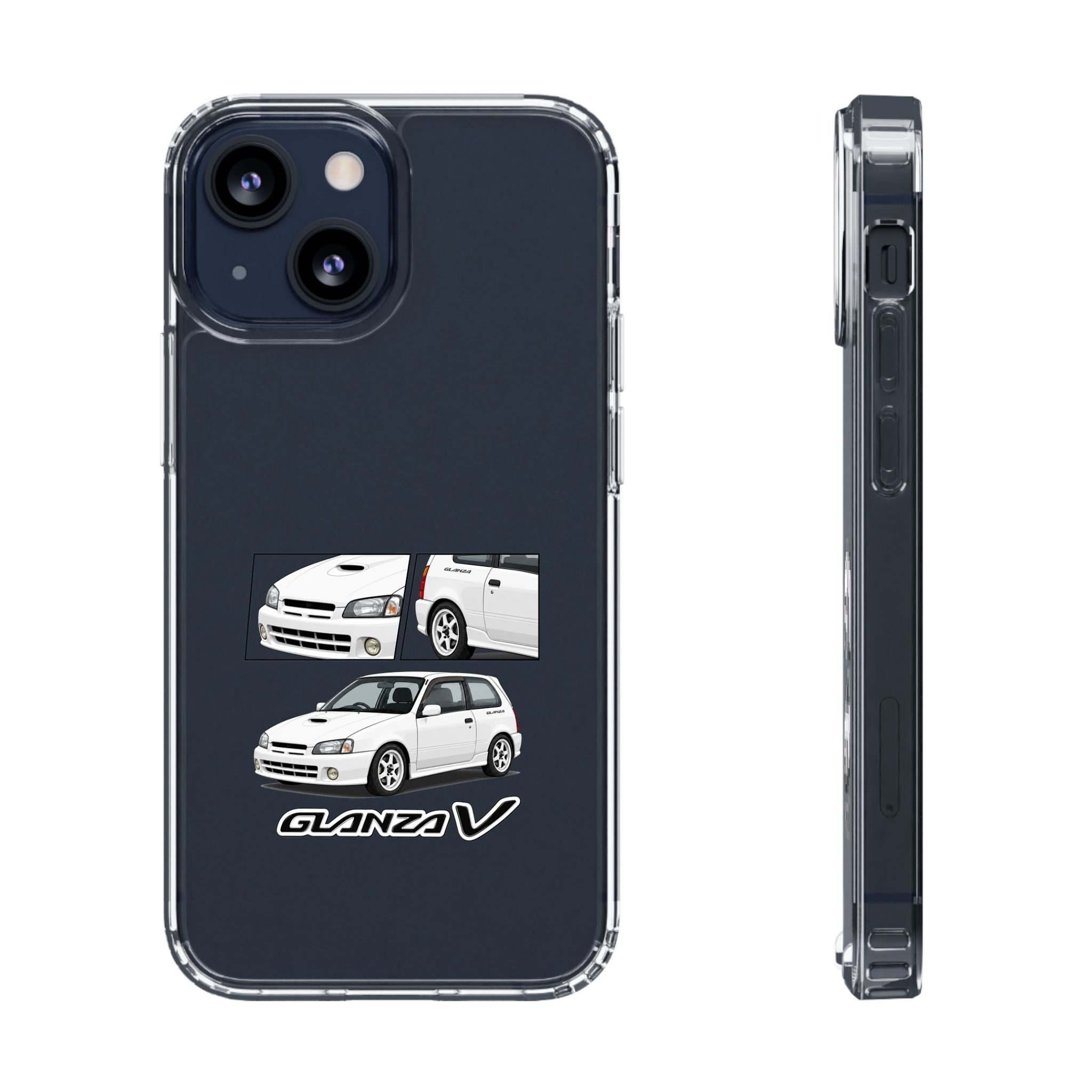 WHITE TOYOTA GLANZA PHONE CASES