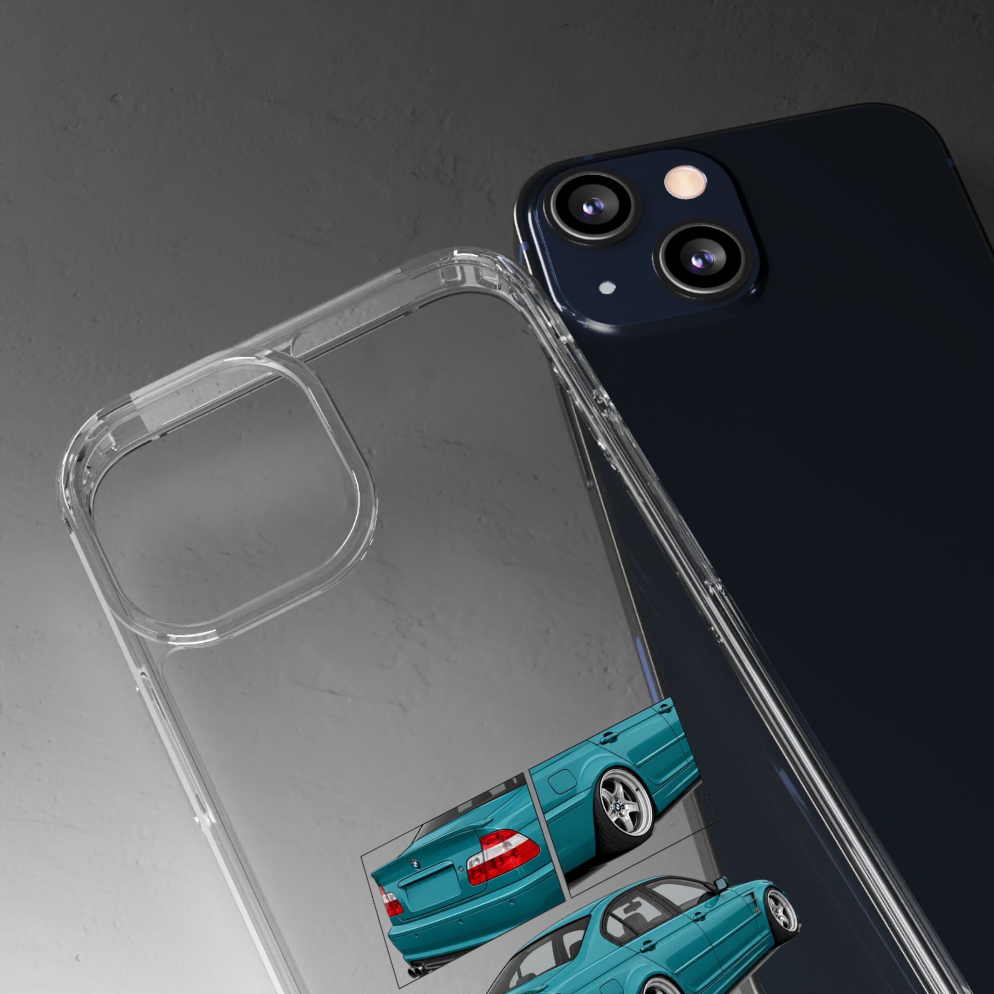 TURQUOISE BMW E46 PHONE CASES